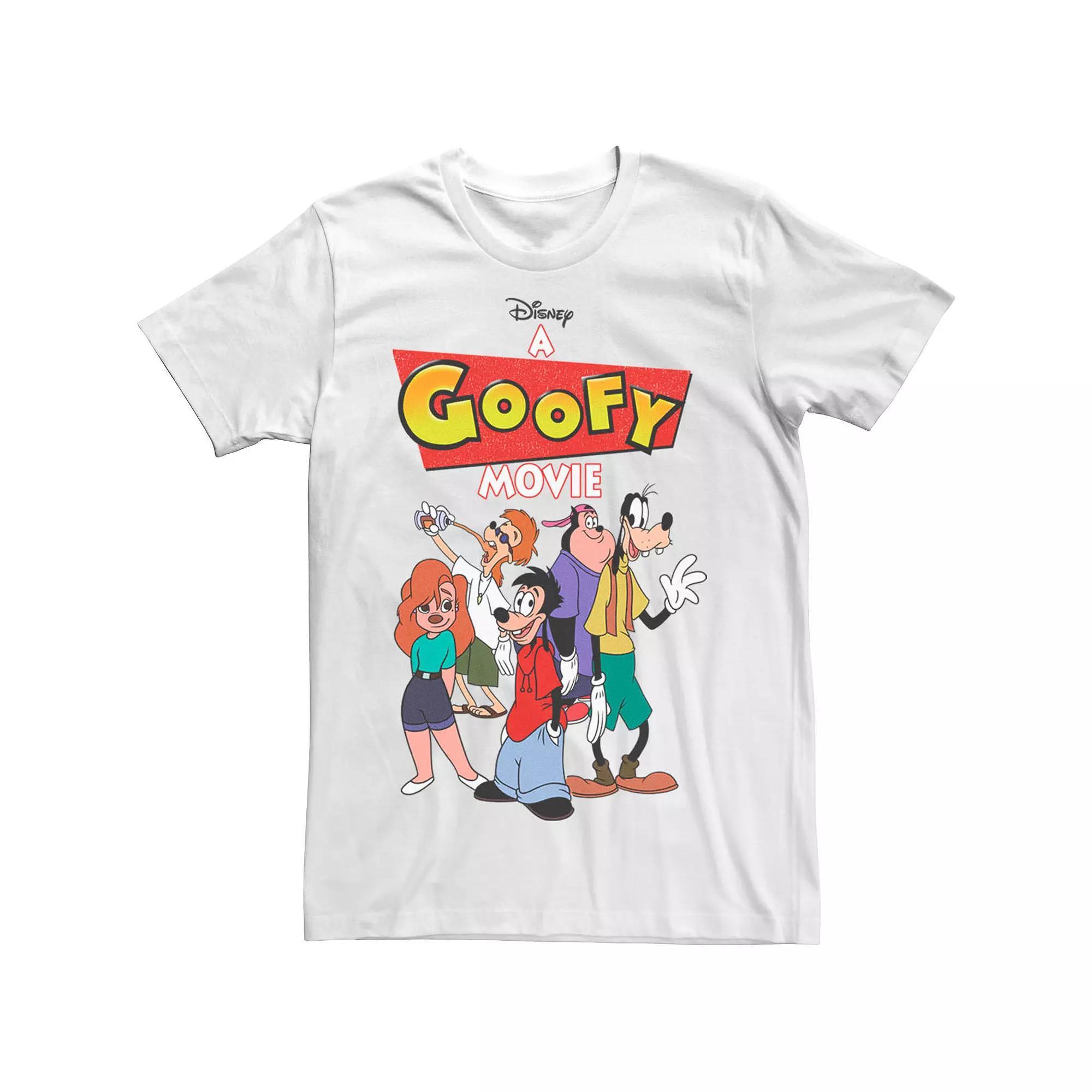 Disney's A Goofy Movie Group Shot Logo Men's Graphic Tee, Size: XXL, White Product Image