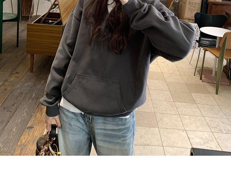 Mock Two-Piece Two Tone Hoodie Product Image