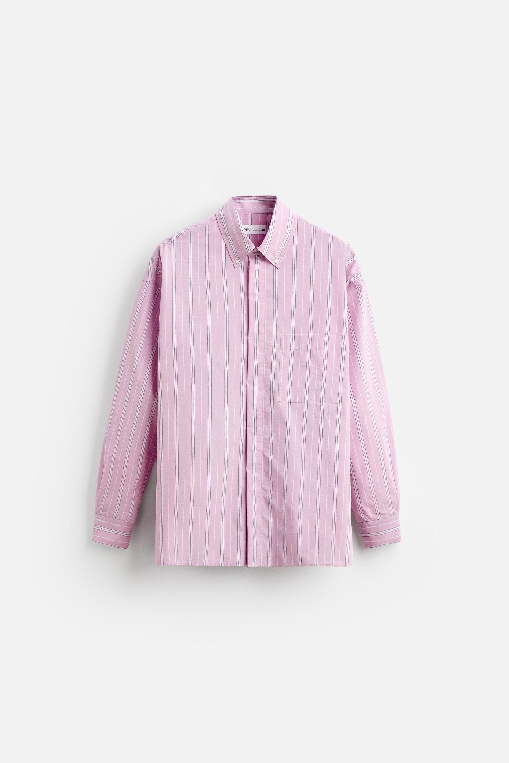 STRIPED RELAXED FIT SHIRT Product Image