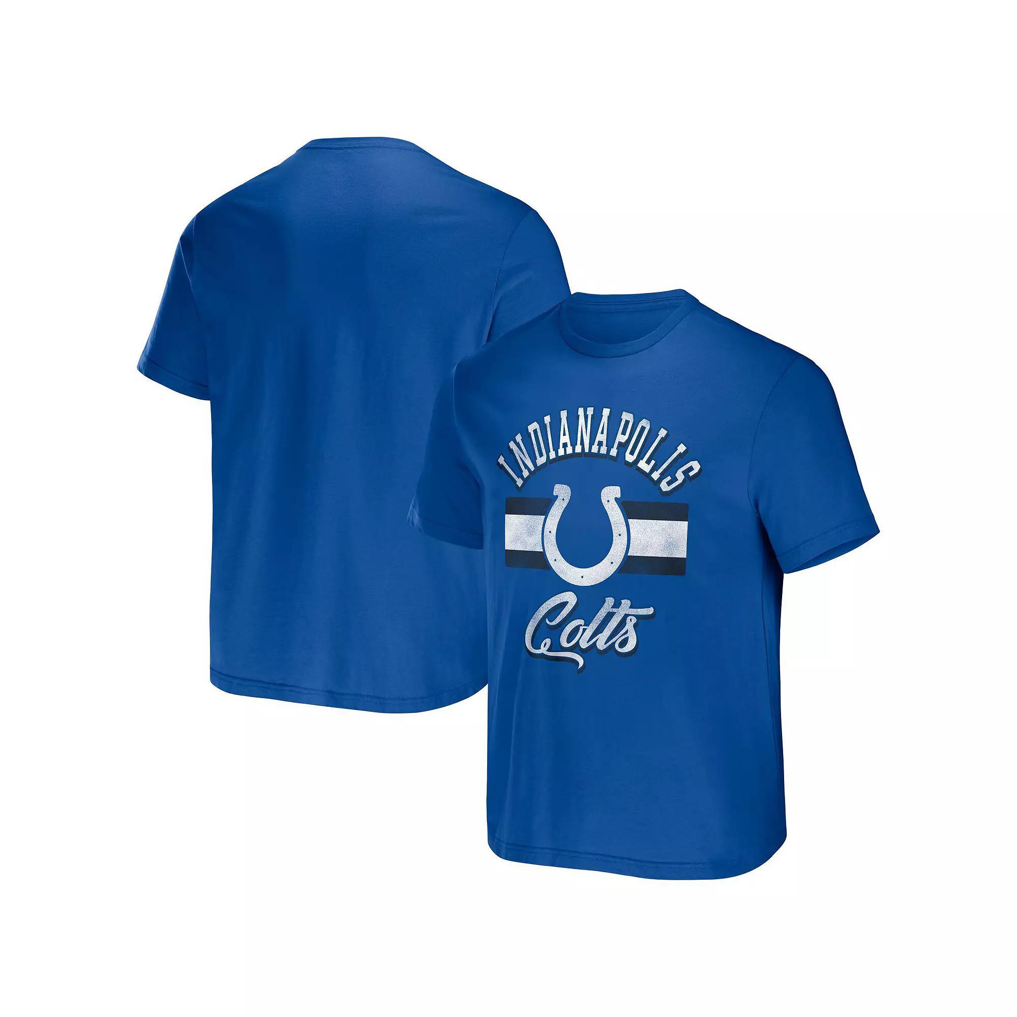 Men's NFL x Darius Rucker Collection by Fanatics Royal Indianapolis Colts Stripe T-Shirt, Size: Large, Blue Product Image