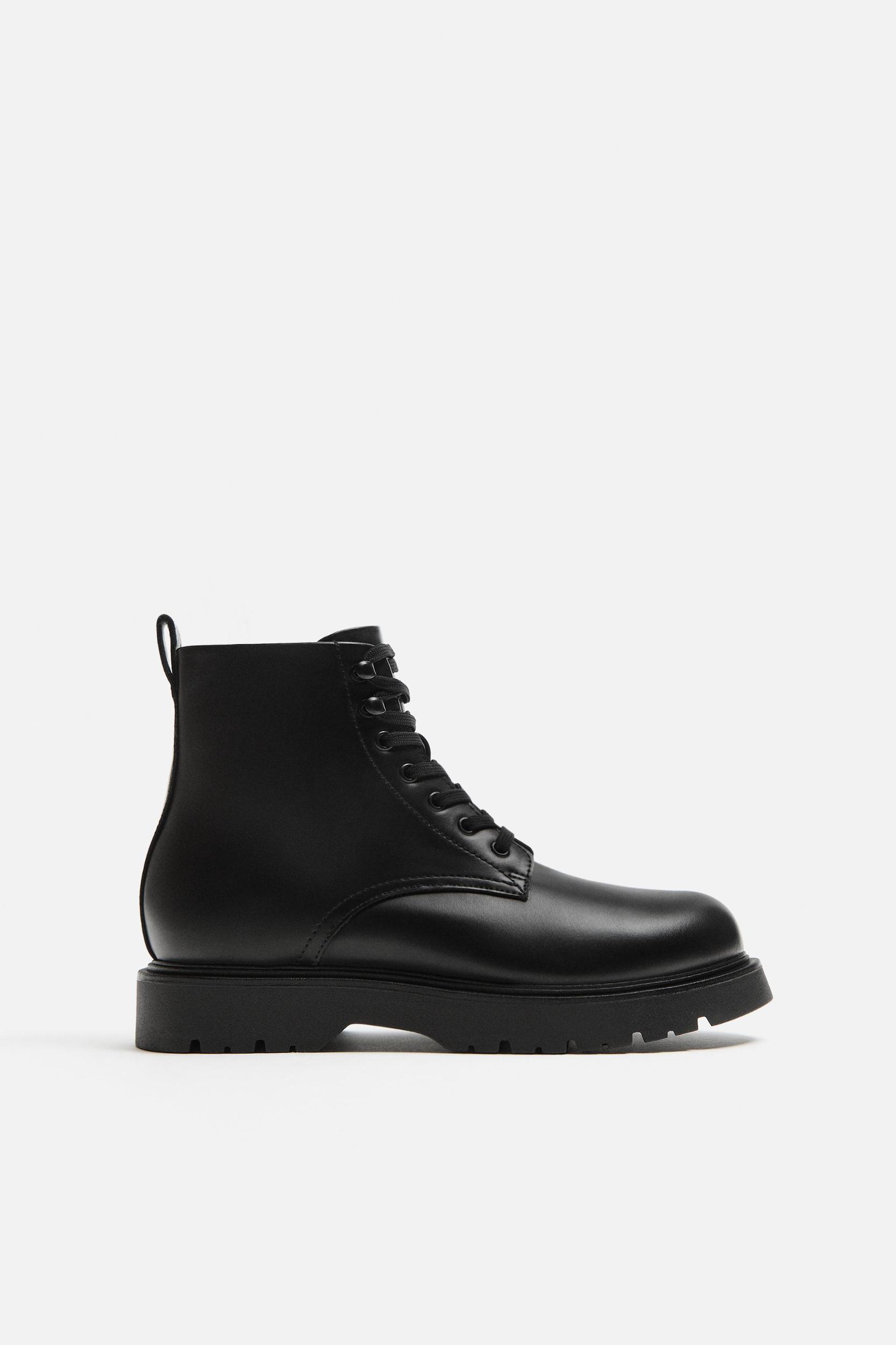 CHUNKY LACE-UP BOOTS Product Image