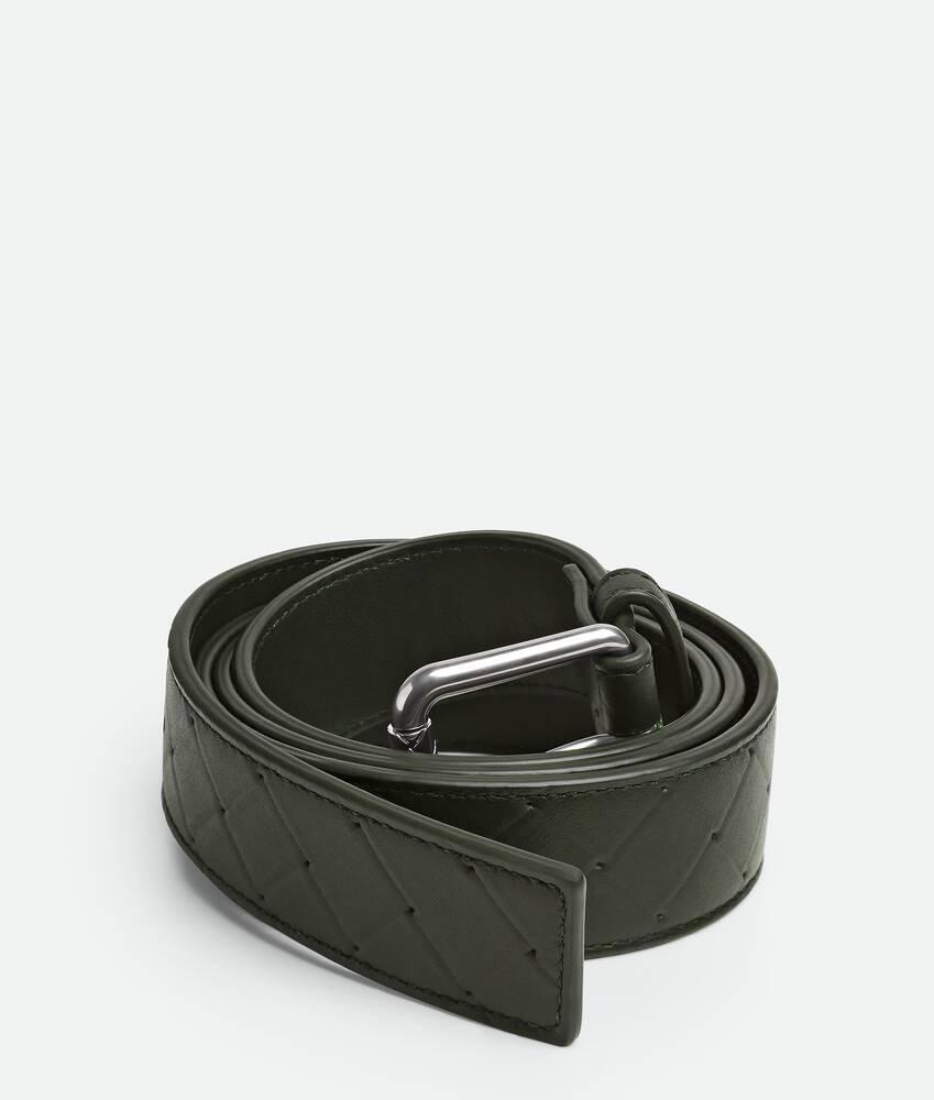Men's Intrecciato Stamp Belt in Camping Product Image