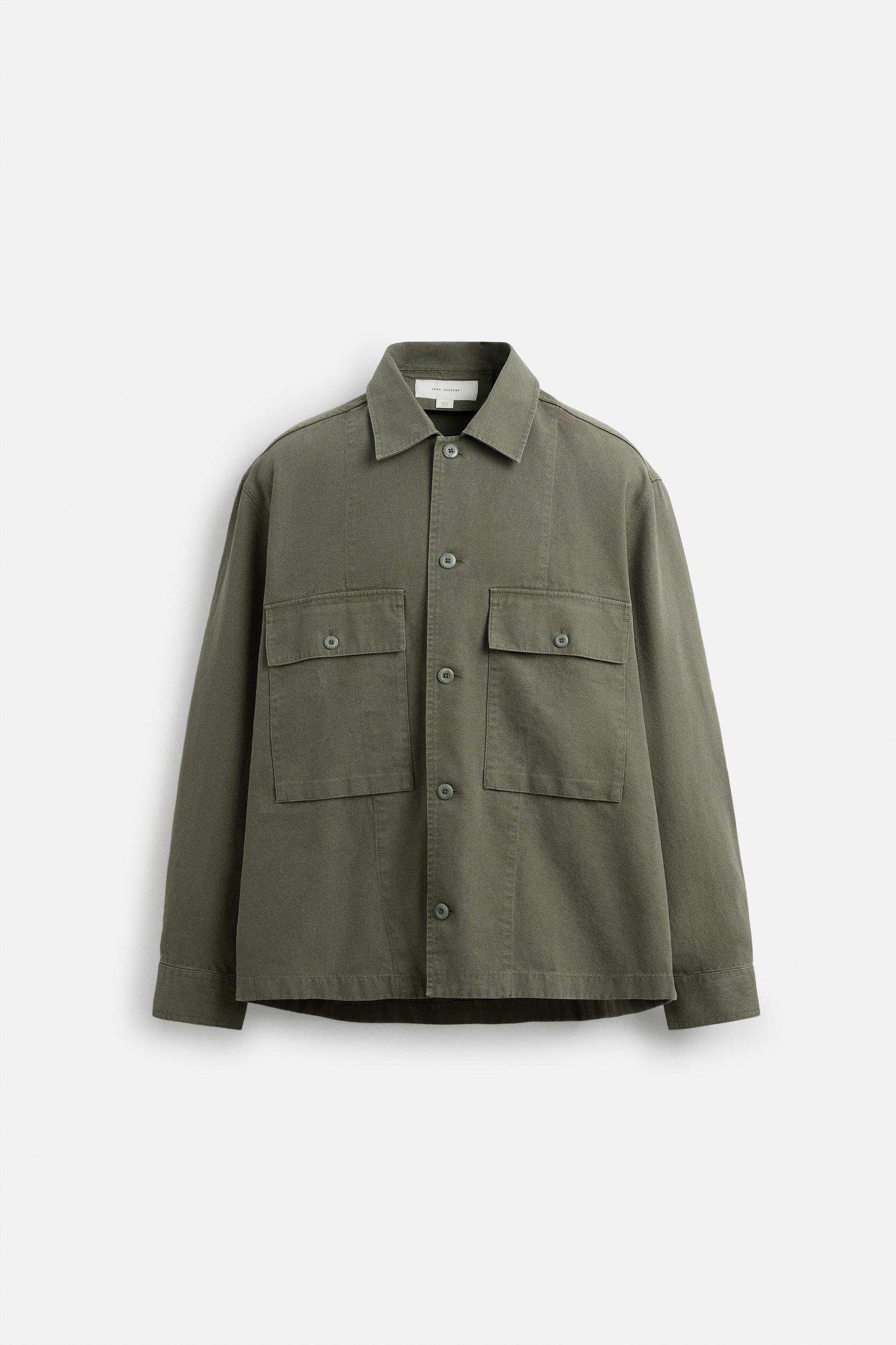 WASHED CANVAS OVERSHIRT Product Image