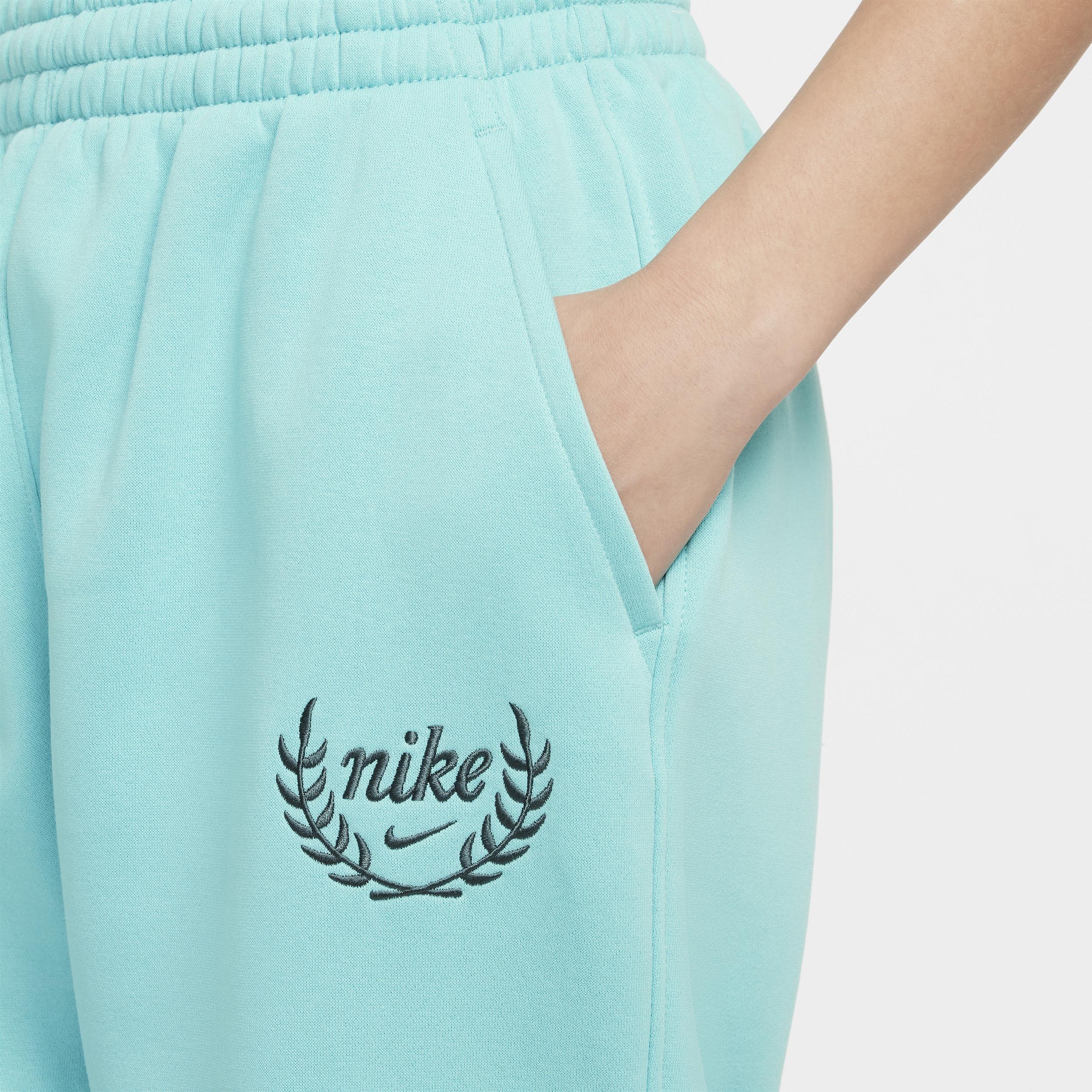 Nike Kids' Club Cotton Blend Fleece Sweatpants in Green Frost/Vintage Green at Nordstrom Product Image