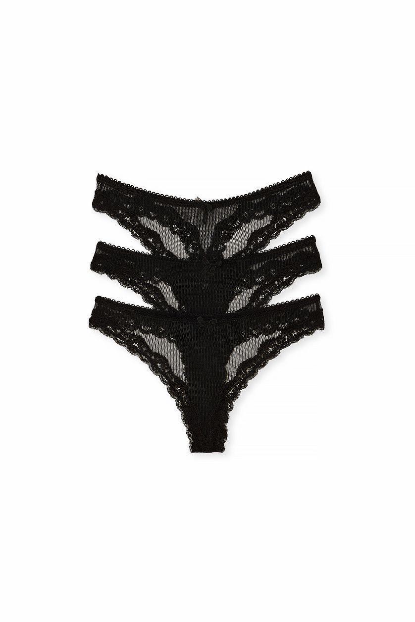 Lace Basic Thong 3-pack Product Image