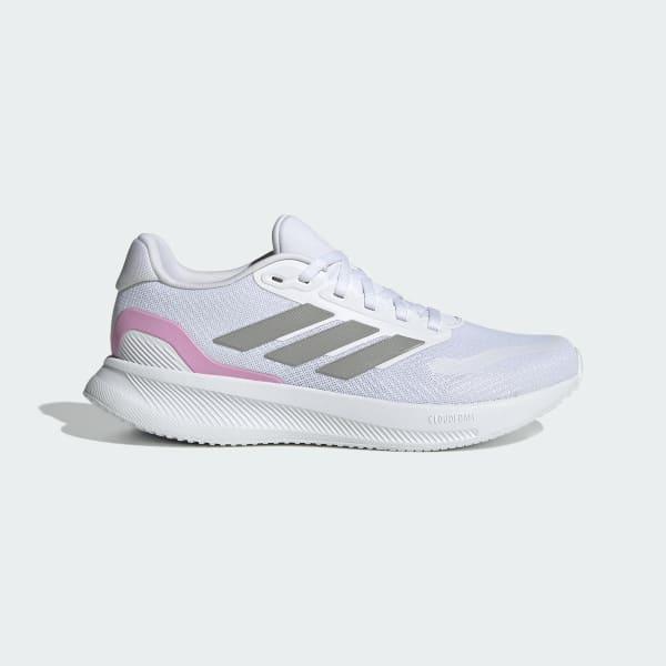 adidas Runfalcon 5 Women's Running Shoes, Size: 10, White Pink Wide Product Image