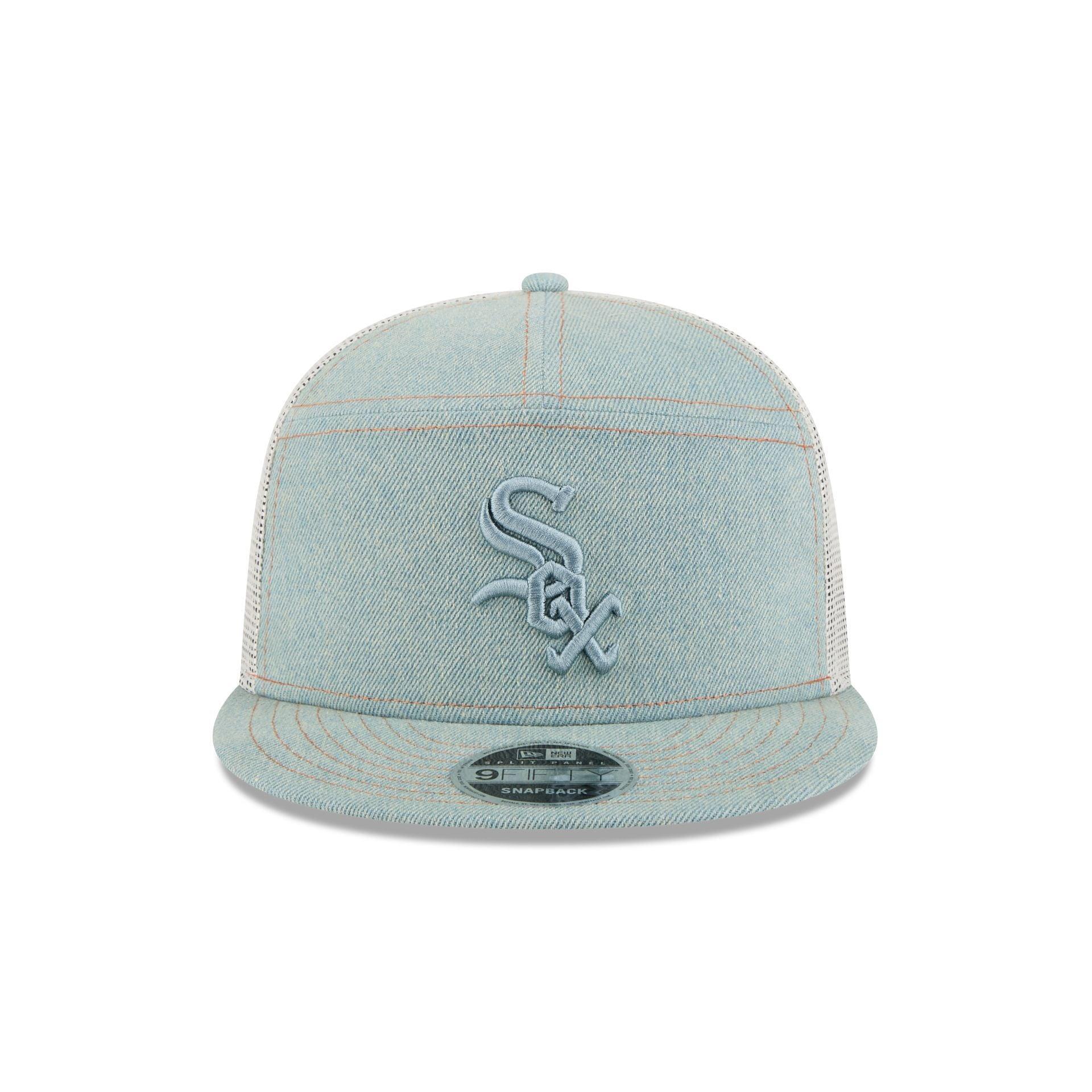 Chicago Cubs Denim Split Panel 9FIFTY Trucker Hat Male Product Image