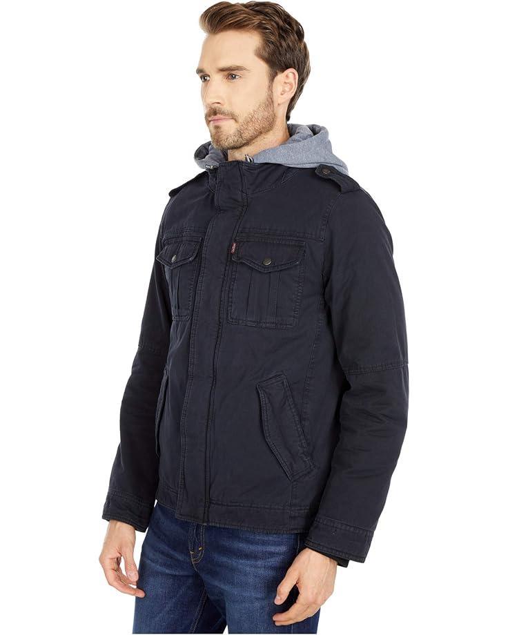 Men's Levi's® Two-Pocket Hoodie with Zip Out Jersey Bib/Hood and Sherpa Lining Product Image