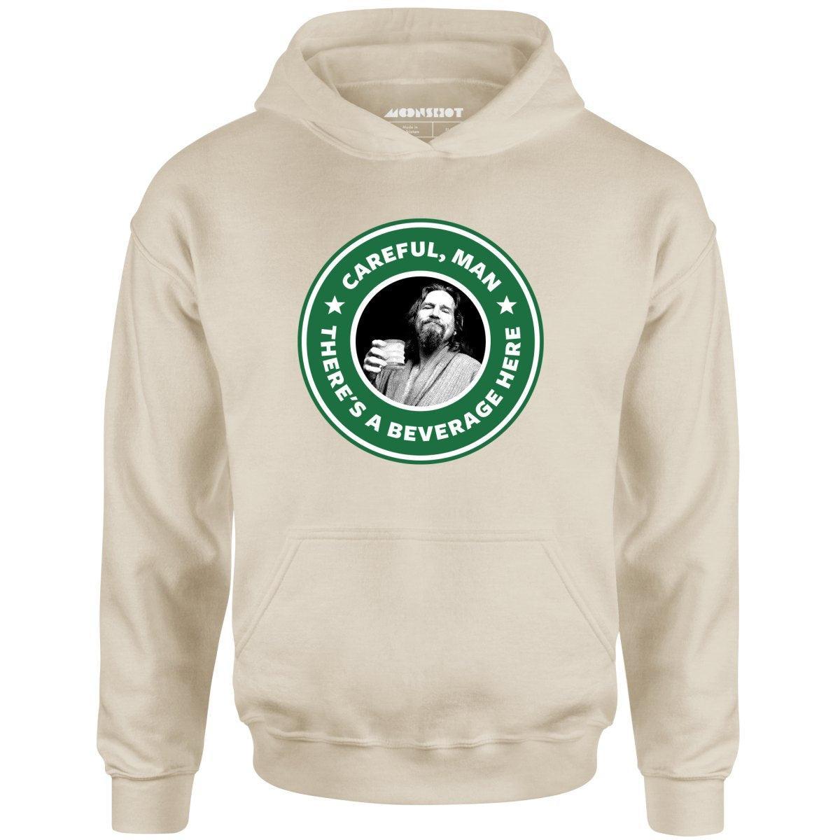Lebowski - Careful, Man - There's a Beverage Here - Unisex Hoodie Male Product Image