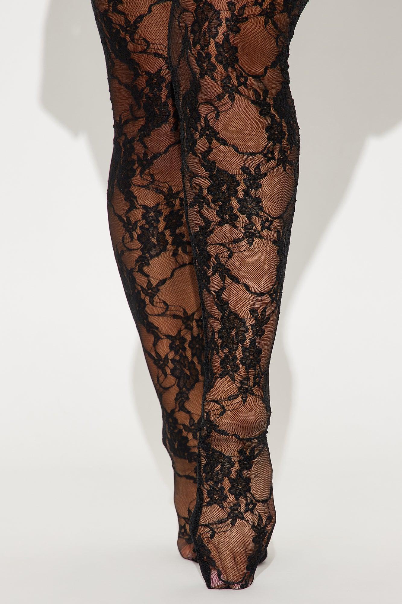 So Lovely Lace Micro Mini Dress Set - Black Product Image