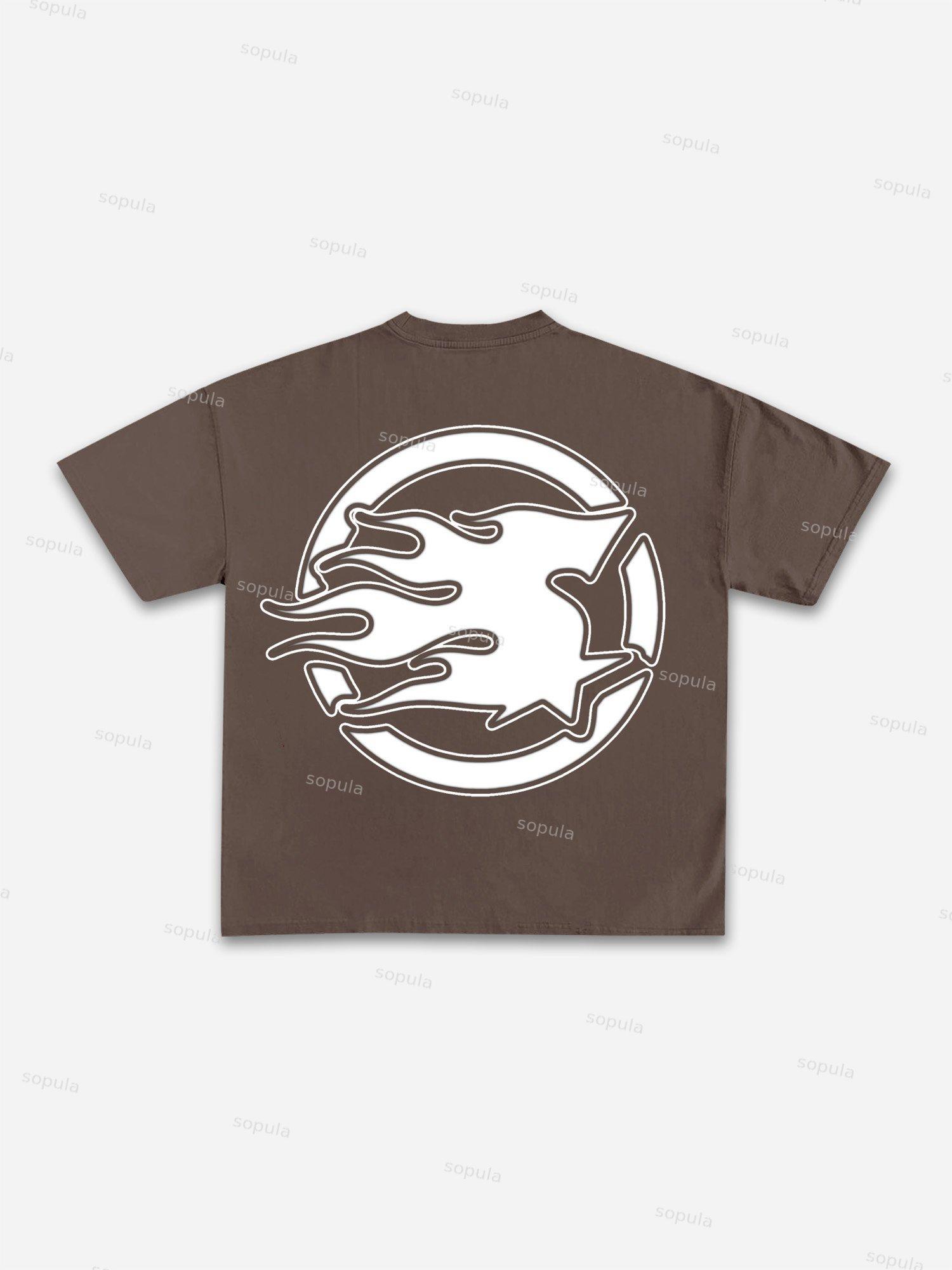 God With Us Vintage Cross Graphic Cotton T-shirt Product Image