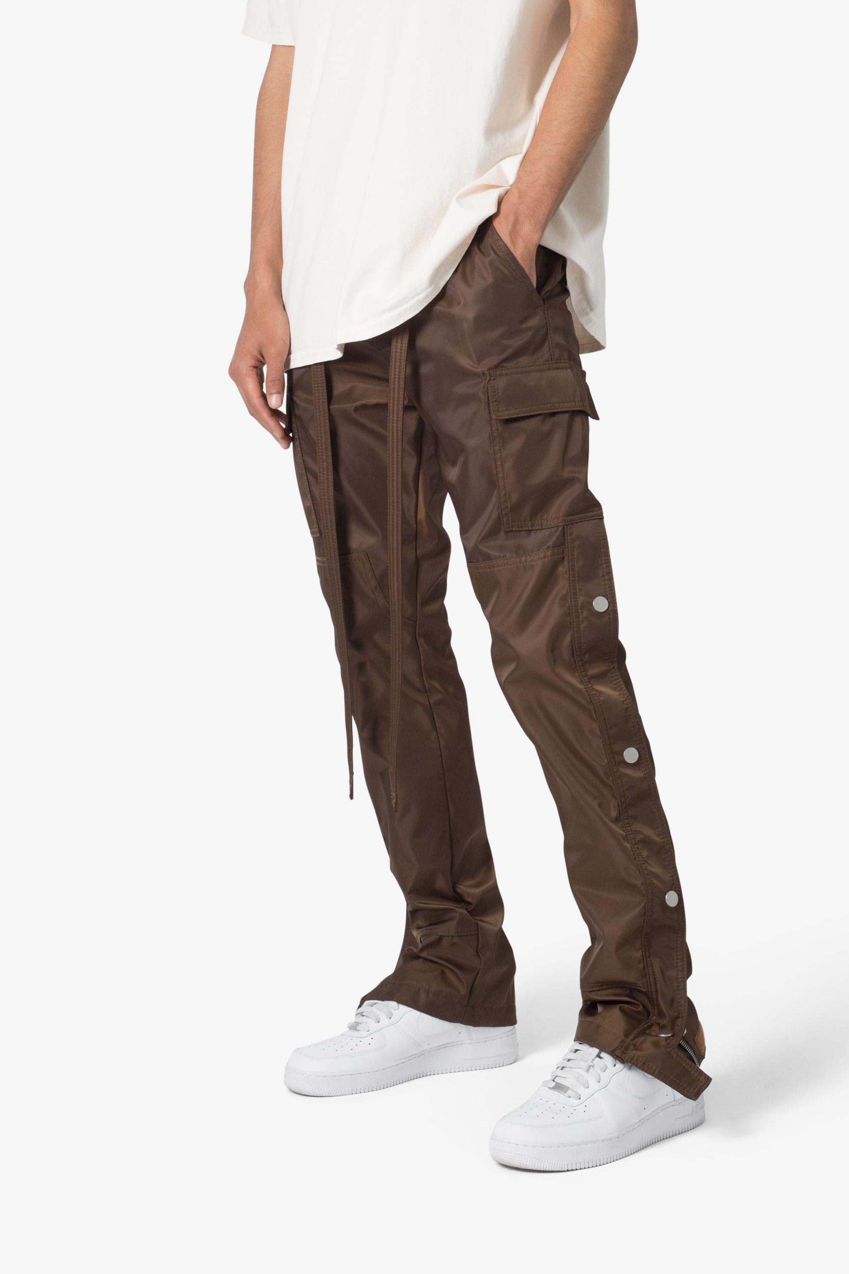 Snap Zipper II Cargo Pants - Brown Product Image