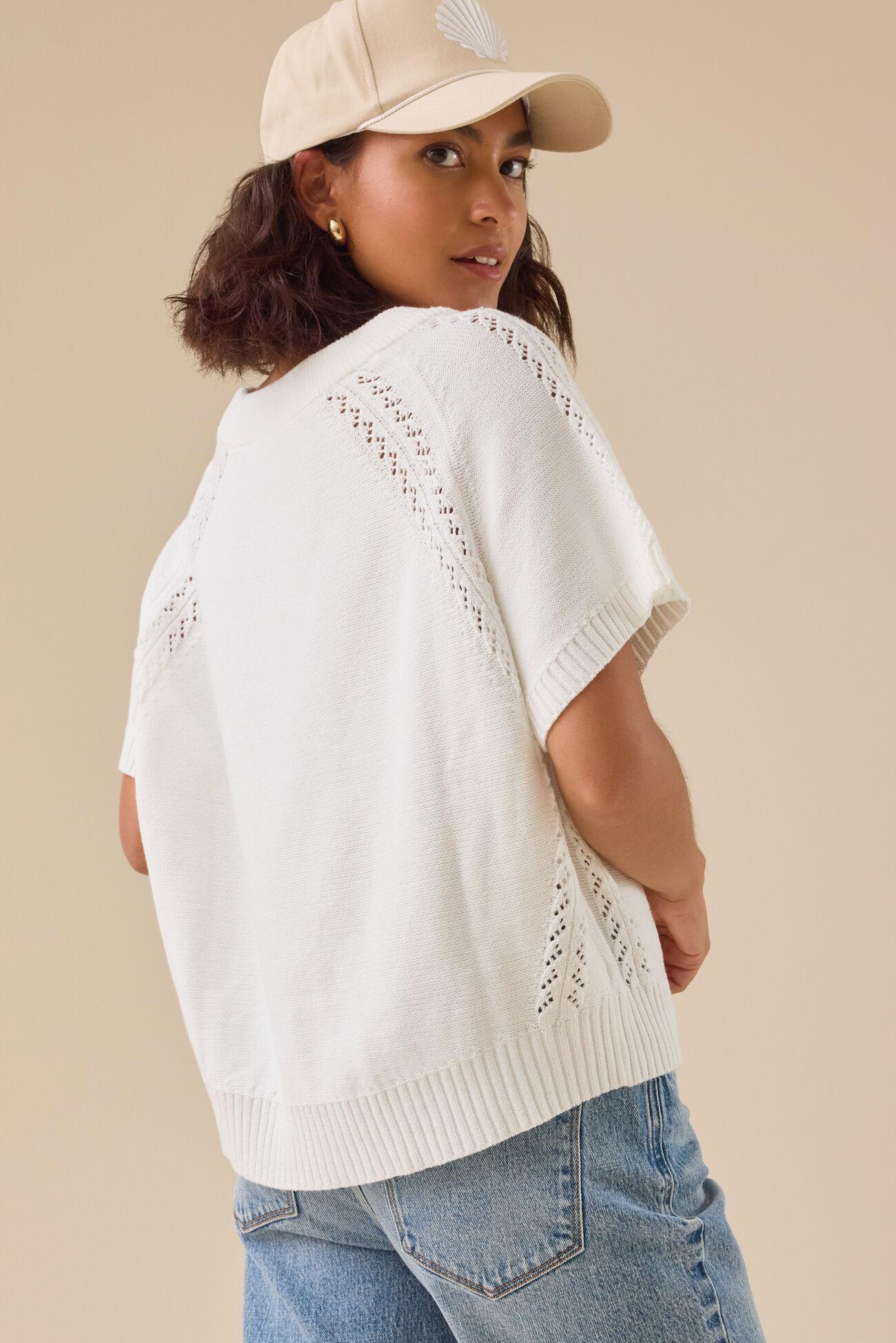 Maci Crochet Boxy Pullover Product Image