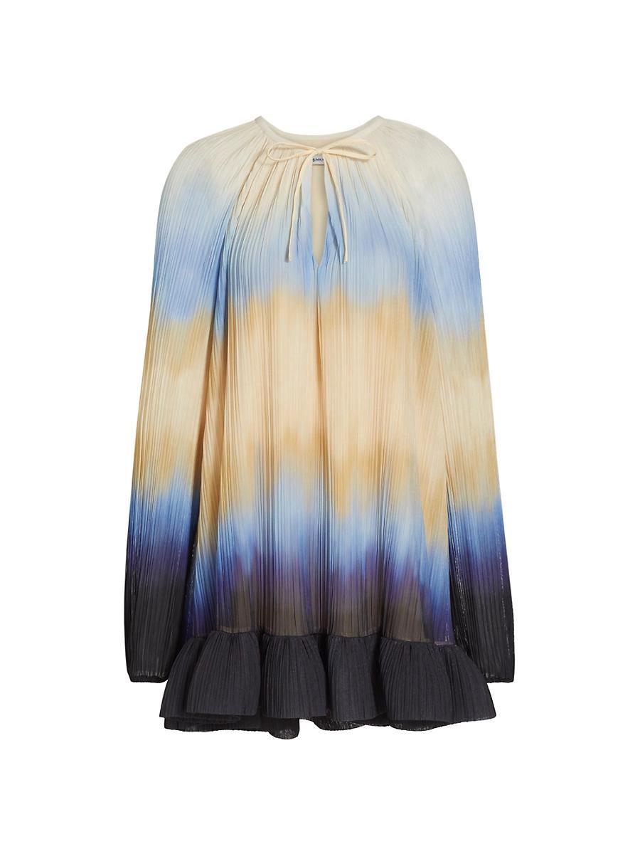 Womens Adasia Ombr Pliss Minidress Product Image
