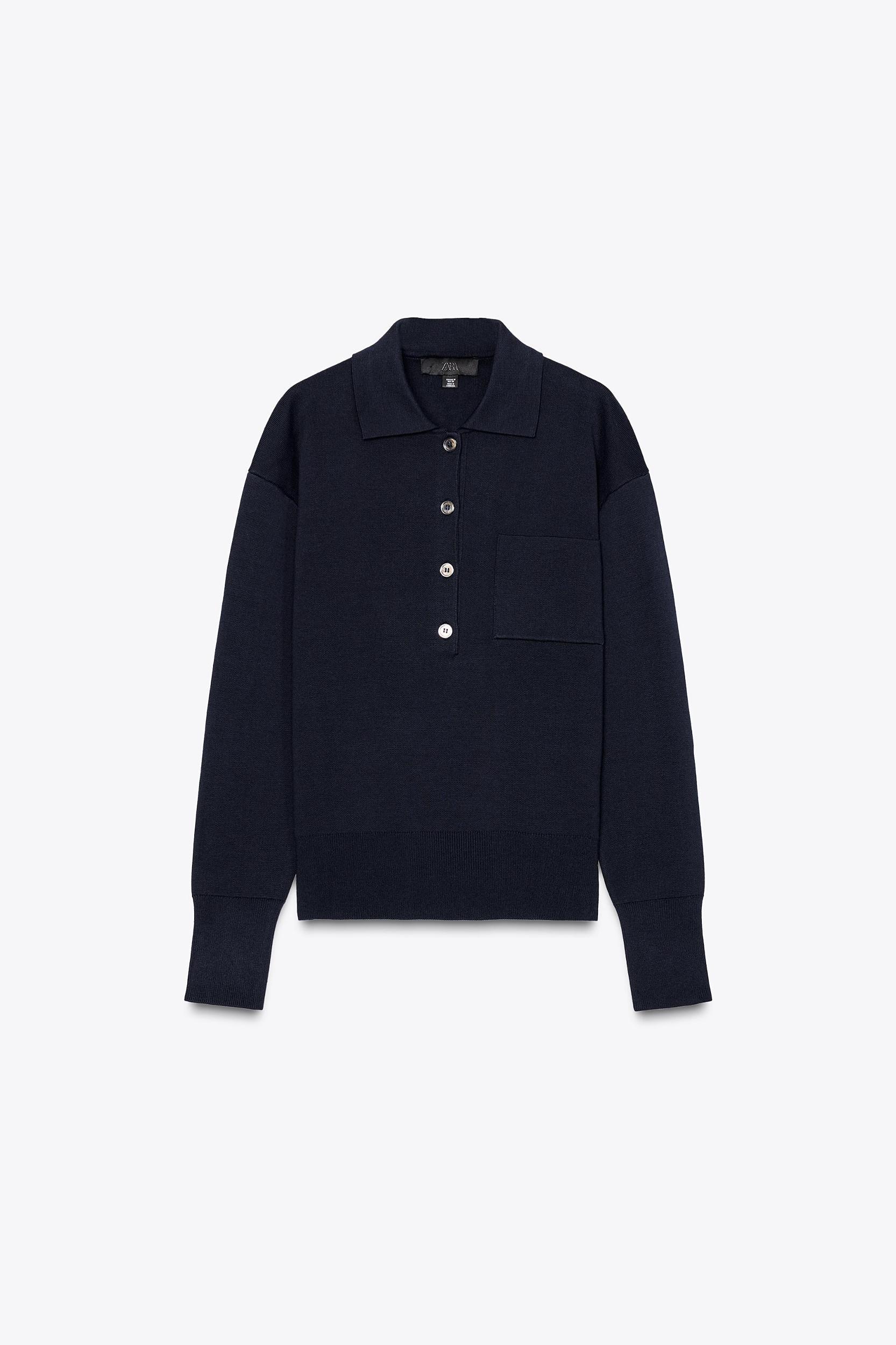 PLAIN KNIT JERSEY POLO SHIRT Product Image