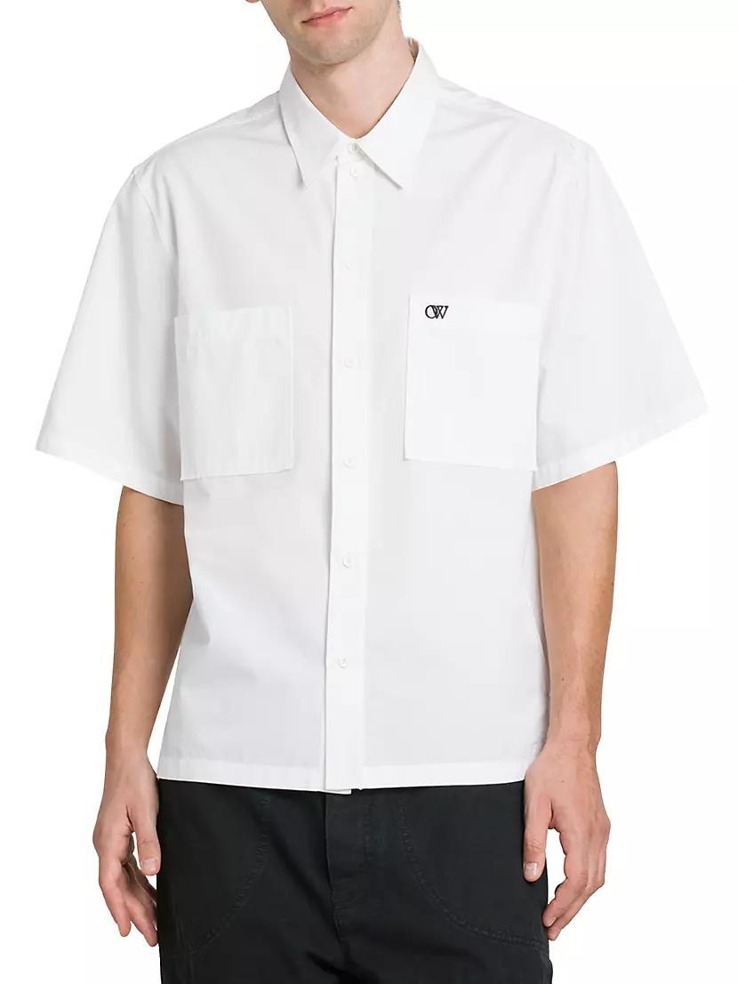 Logo-Embroidered Button-Front Shirt Product Image