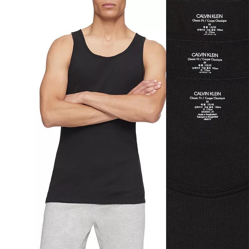 Men's Calvin Klein 3-pack Tank Top, Size: Small, Black Product Image