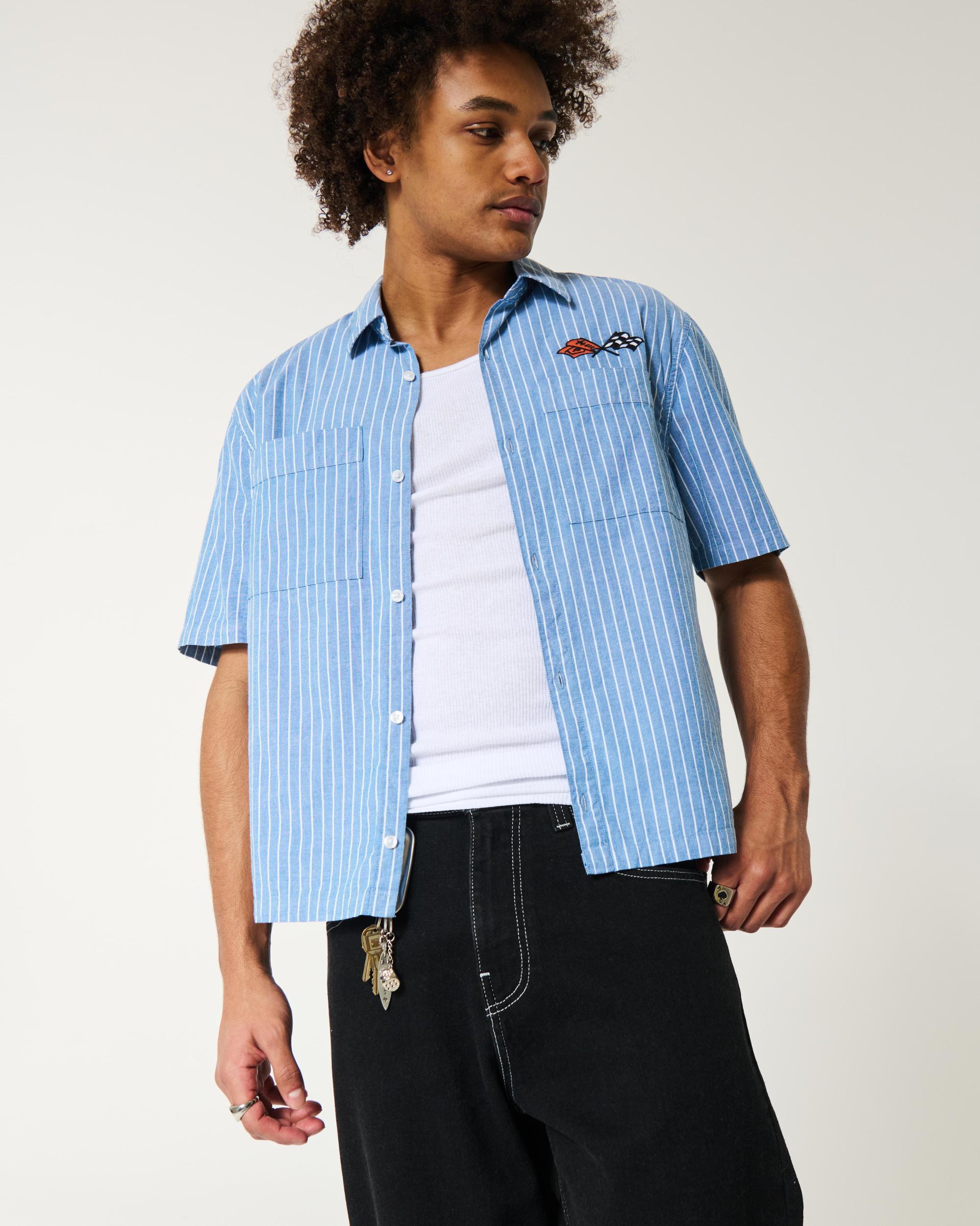 Boxy Short-Sleeve Chevrolet Corvette Graphic Shirt Product Image
