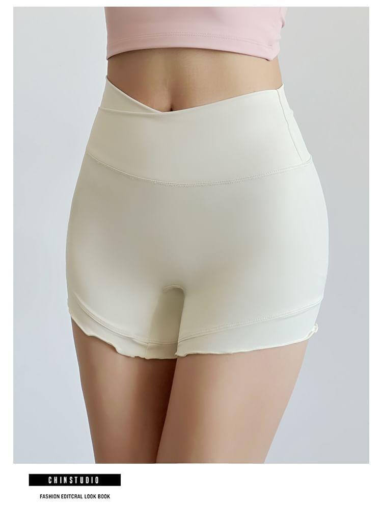Frill Trim Plain Sports Shorts Product Image
