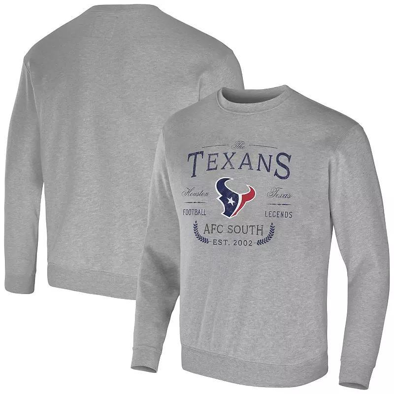 Men's NFL x Darius Rucker Collection by Fanatics Heather Gray Houston Texans Pullover Sweatshirt, Size: 2XL, Grey Product Image