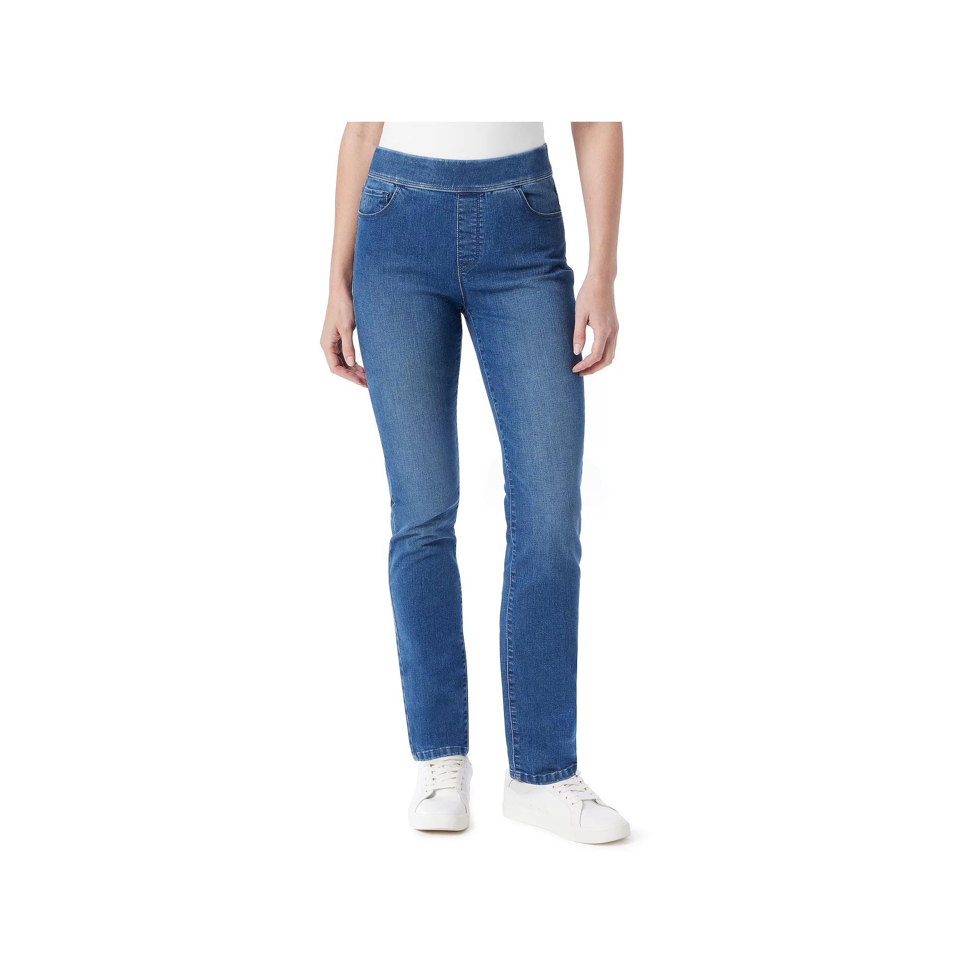 Petite Gloria Vanderbilt Amanda Pull-On Jeans, Womens Product Image