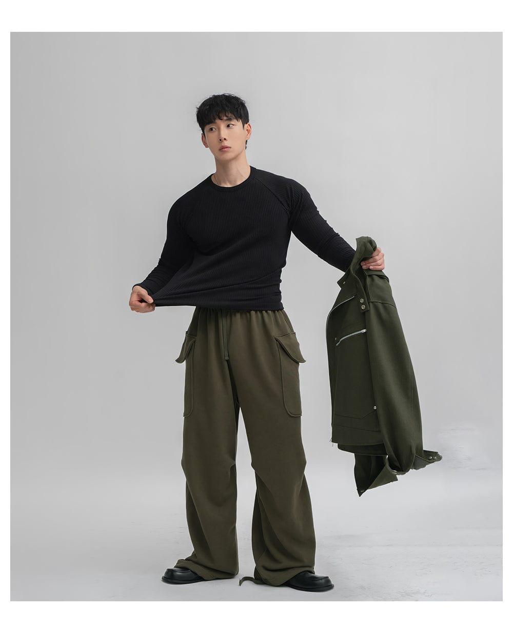 RT No. 12561 VERTICAL KNIT SLIM LONGSLEEVE Product Image