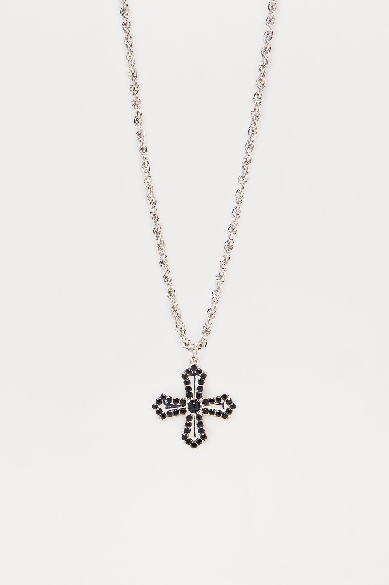 Radiance Cross Necklace - Silver Product Image