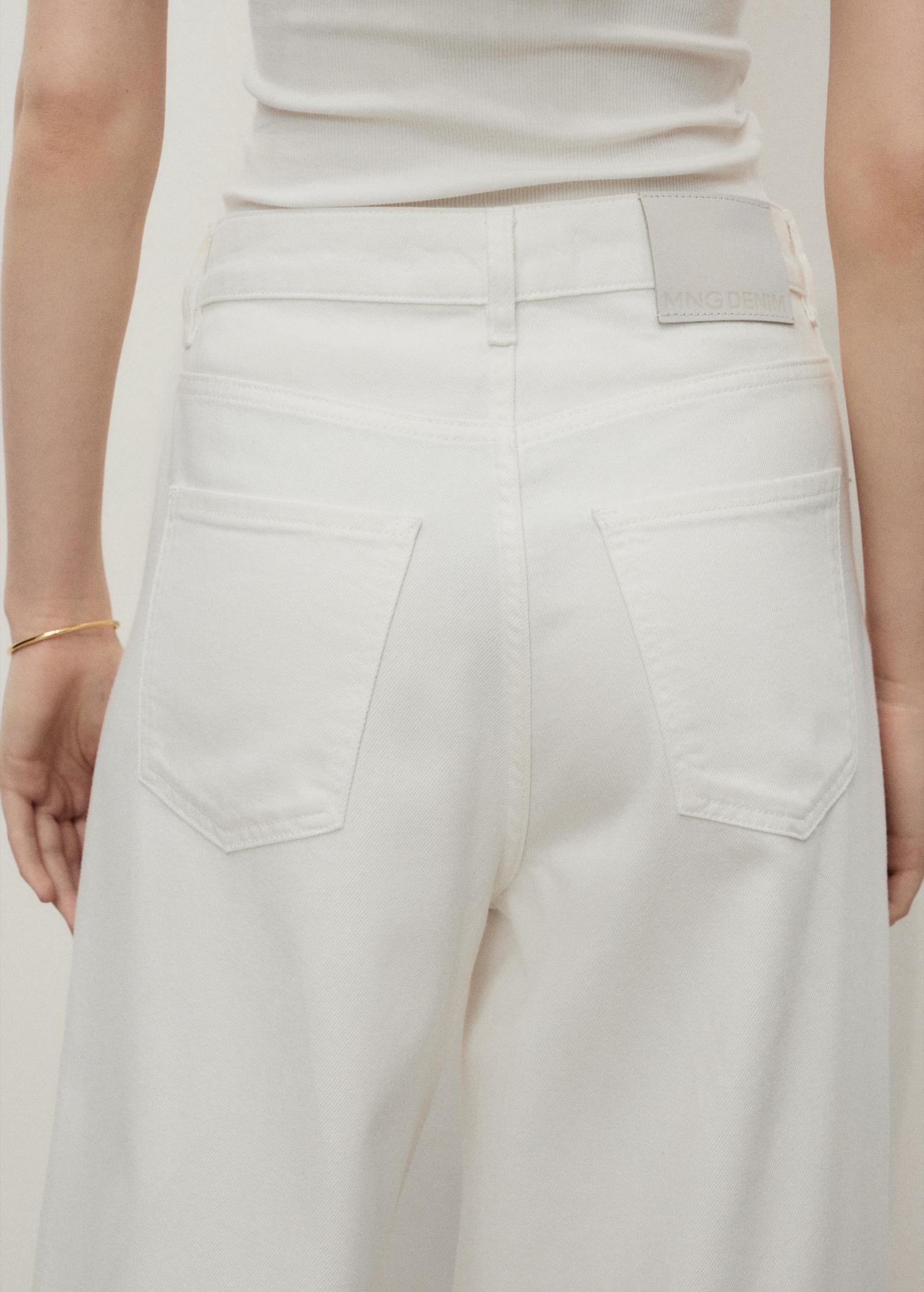 High-rise wideleg jeans - Women | MANGO USA Product Image