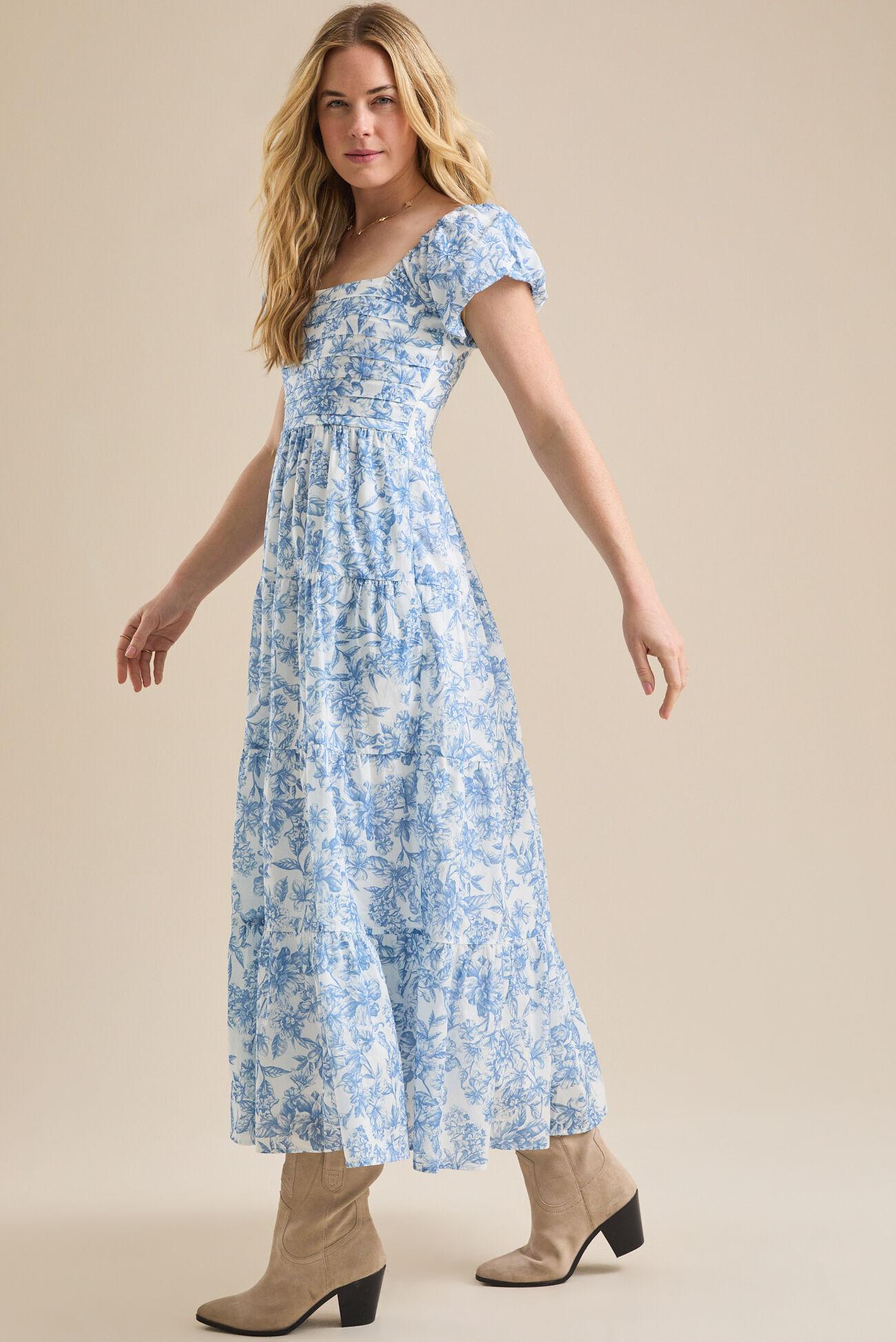 Addison Floral Midi Dress Product Image