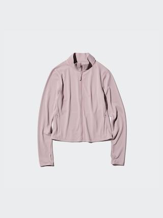 Womens Ultra Stretch AIRism Full-Zip Jacket Pink Medium UNIQLO US Product Image
