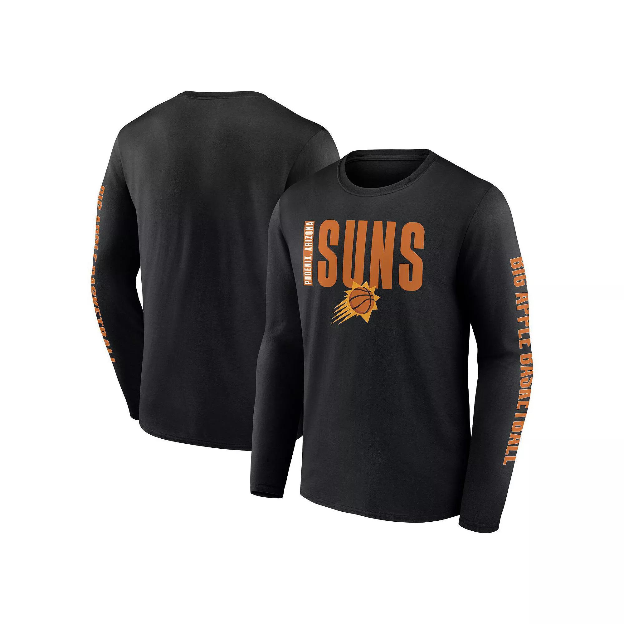Men's Black Phoenix Suns Vision Long Sleeve T-Shirt, Size: Small, Phx Black Product Image