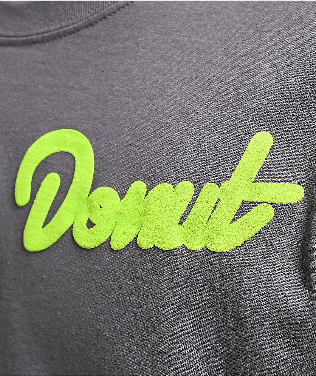 Donut Cap Cracked 2 Charcoal T-Shirt Product Image