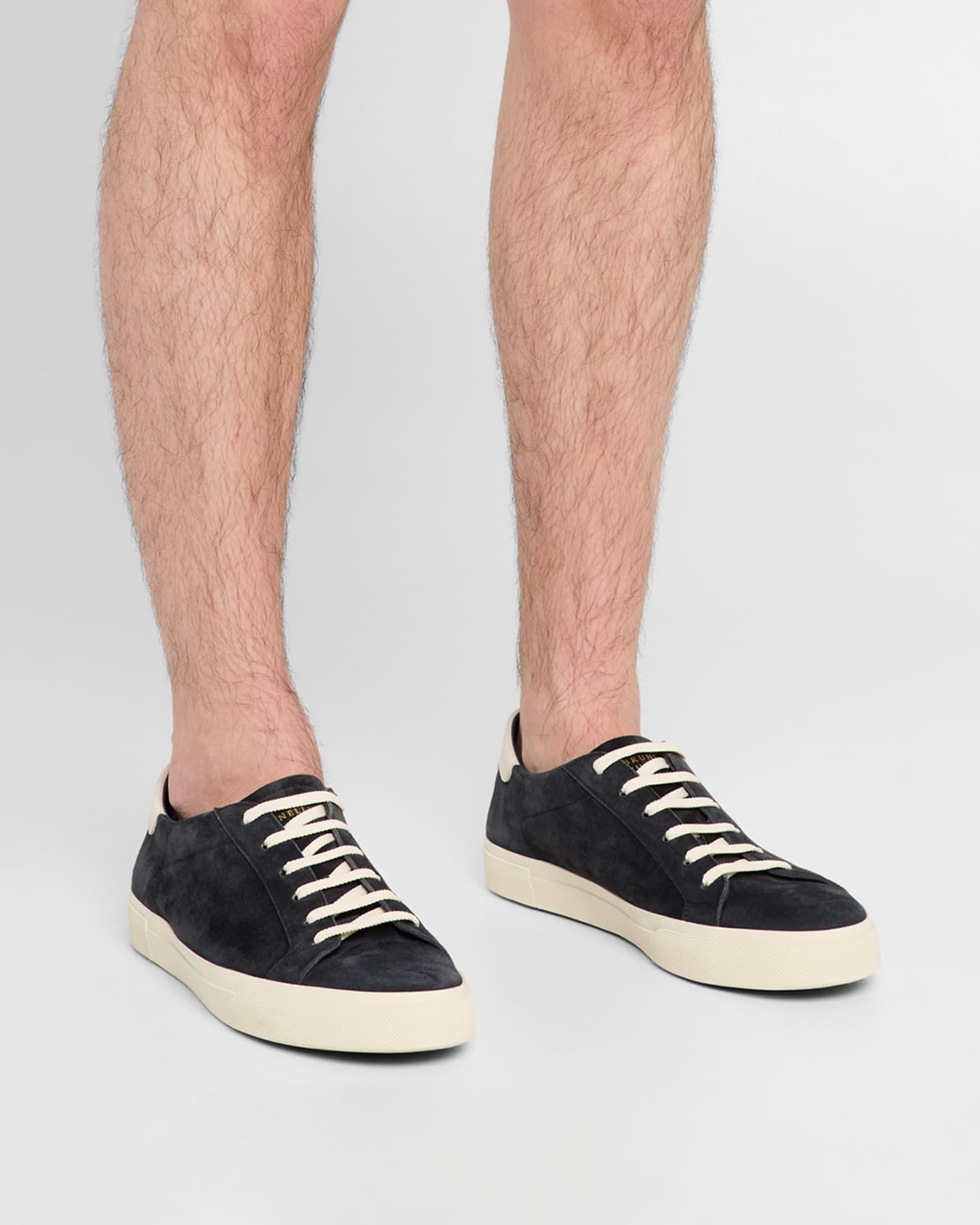 Men's Suede Low-Top Sneakers Product Image
