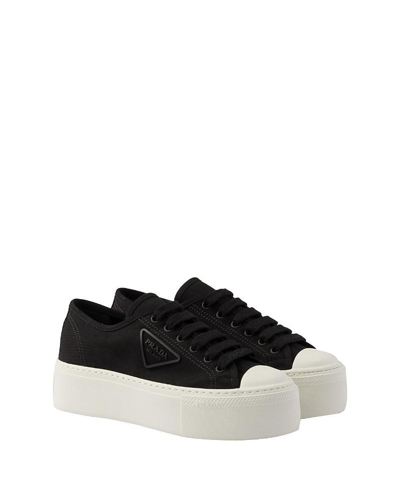 Prada Womens Laced Fabric Sneakers Product Image