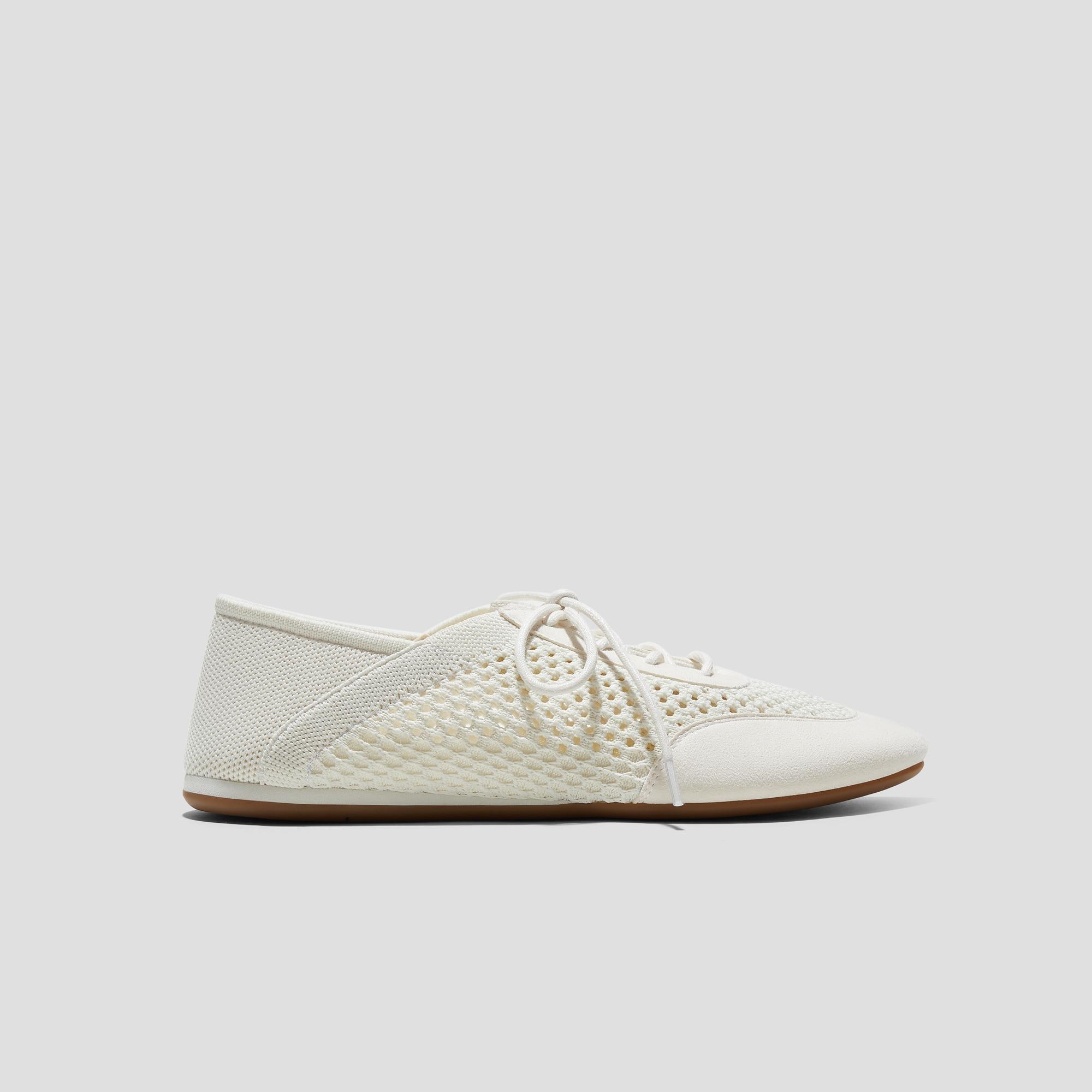 Round-Toe Lace-Up Mesh Sneakers (Yara) Product Image