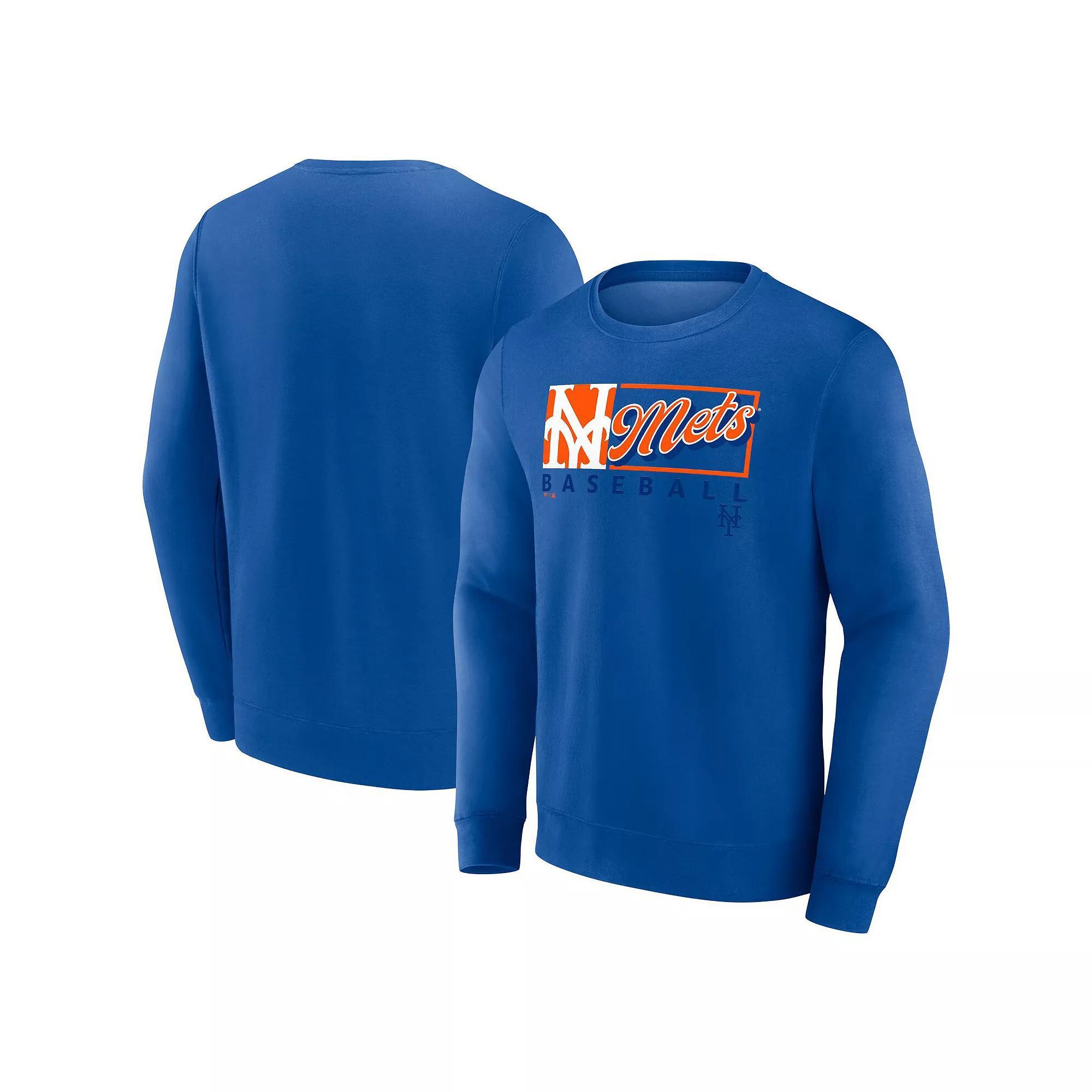 Men's Fanatics Navy New York Yankees Focus Fleece Pullover Sweatshirt, Size: 5XL, Blue Product Image