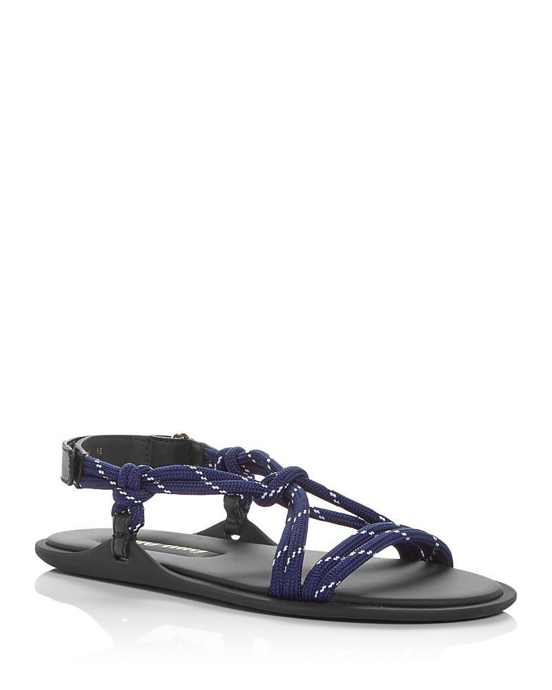 Miu Miu Womens Nastro Rope Sandals Product Image