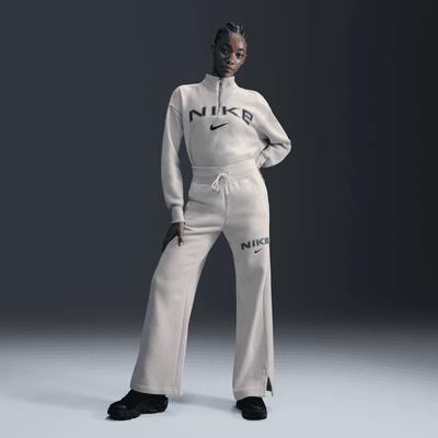 Nike Sportswear Phoenix Fleece Women's High-Waisted Wide-Leg Logo Pants Product Image