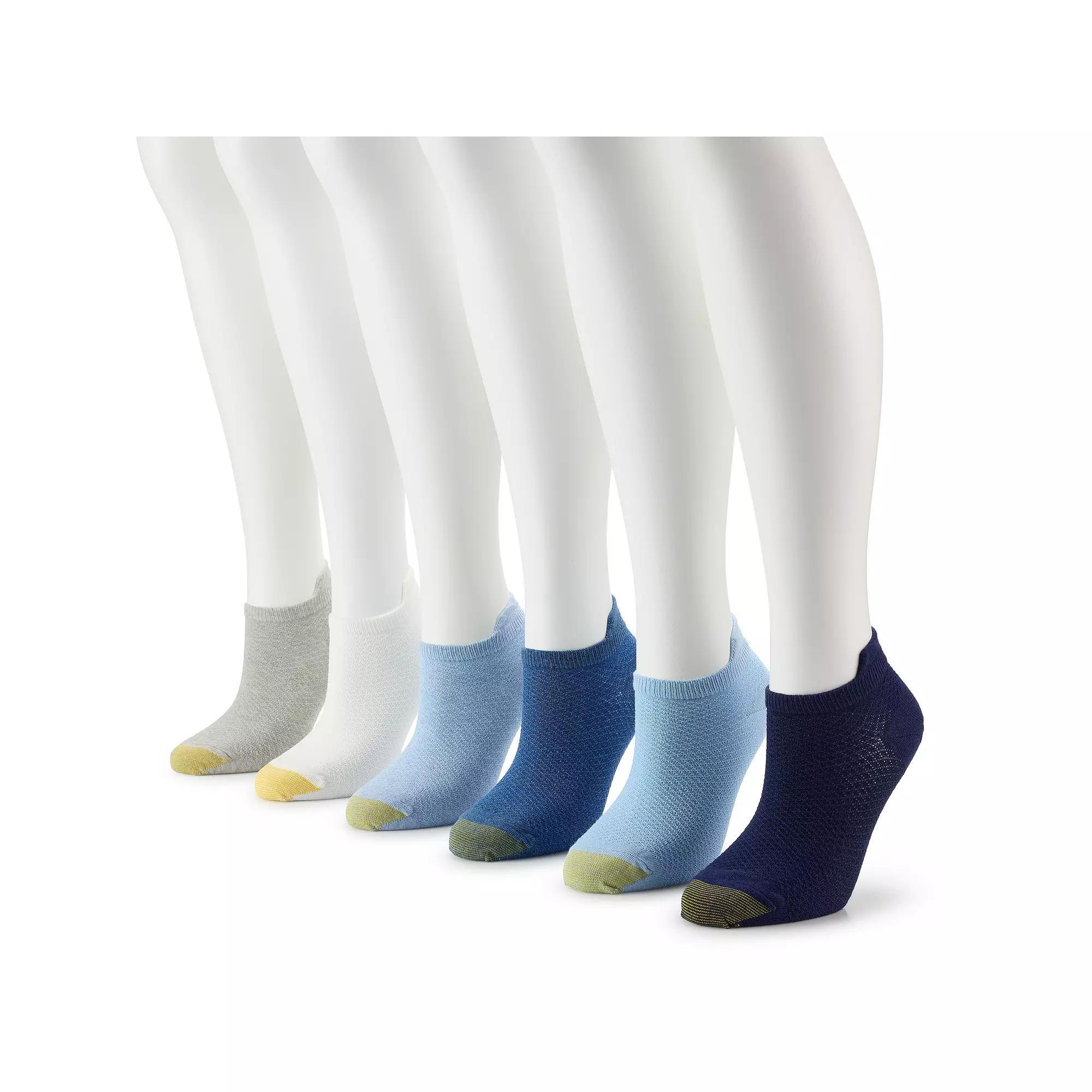 Womens GOLDTOE 6-pk. Henley Tab No-Show Socks Product Image