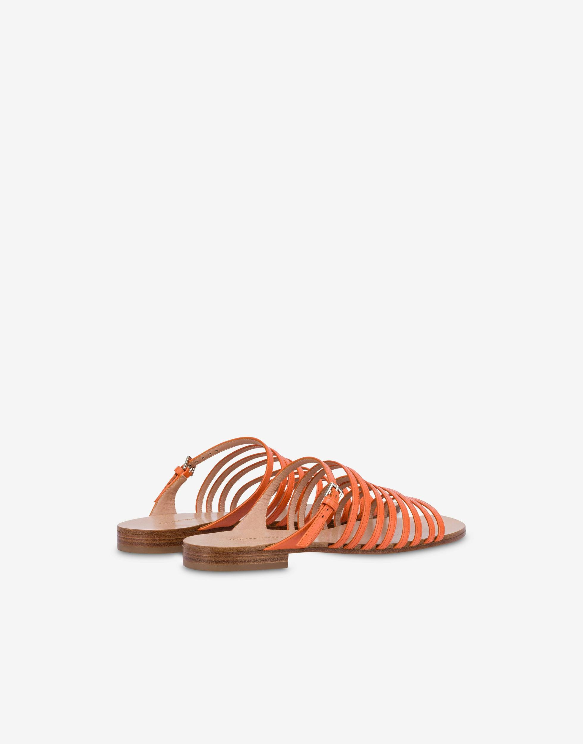 Flat sandals in nappa calfskin Product Image