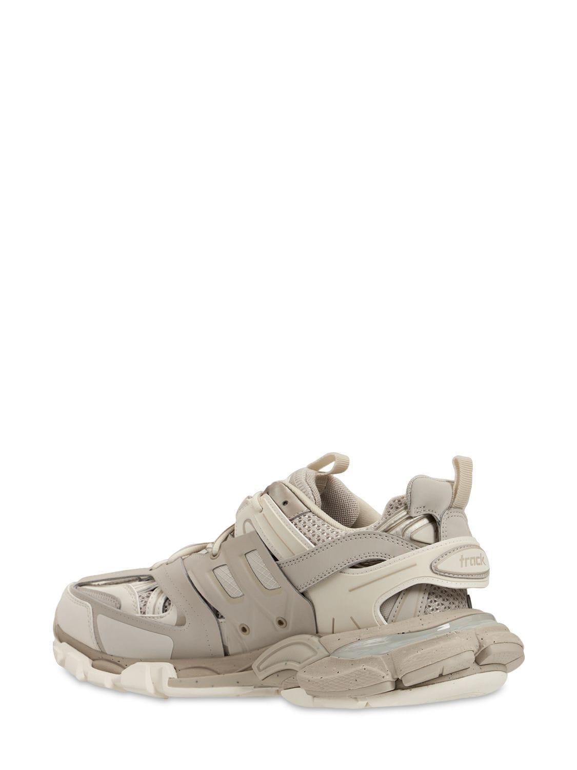 BALENCIAGA Beige Track Sneakers In Light Beige Product Image