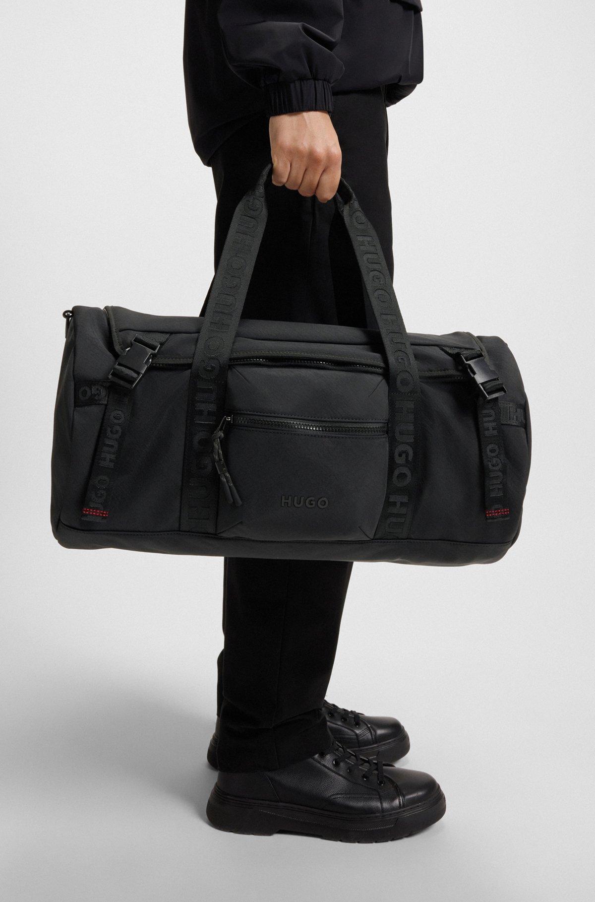 HUGO - Holdall with logo straps - Black Product Image