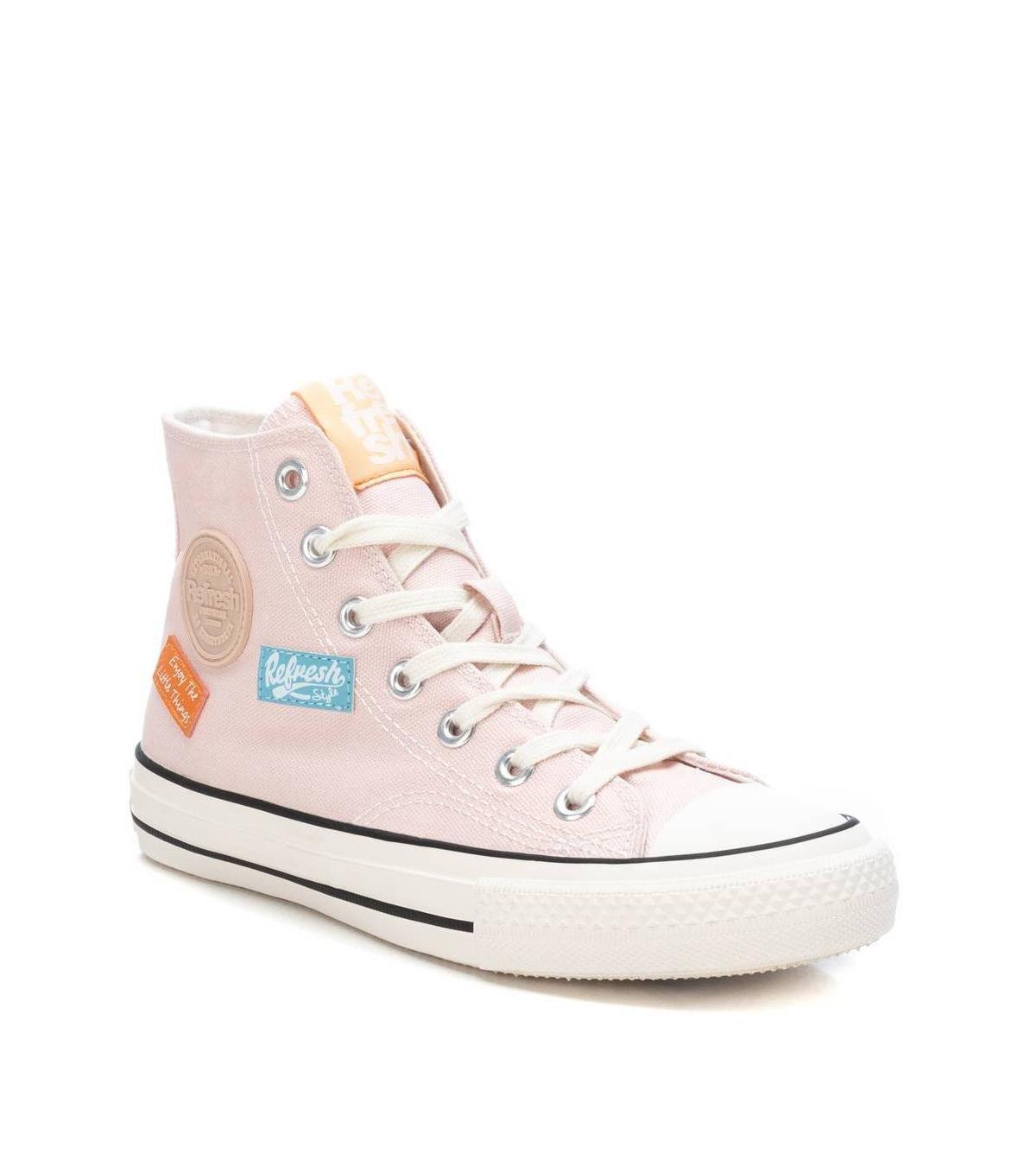 Xti Womens Canvas High-Top Sneakers By Product Image
