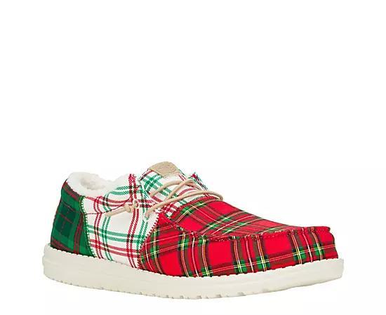 Heydude Mens Wally Tri Plaid Slip On Sneaker Product Image