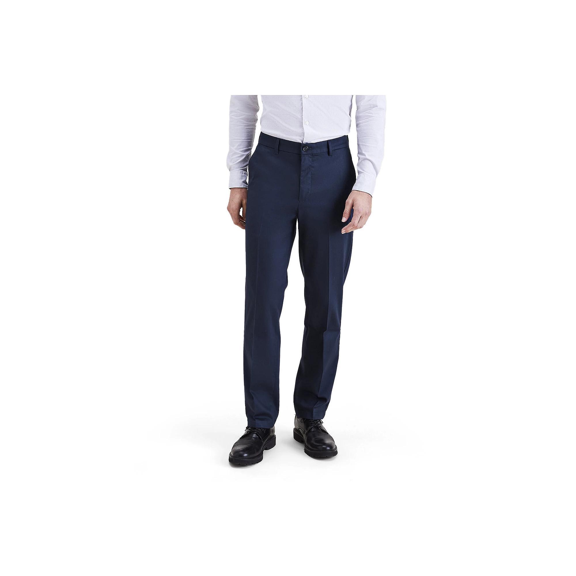 Big & Tall Dockers® Signature Straight-Fit Stain Defender Pants, Men's, Size: 48X32, Blue Blazer Product Image