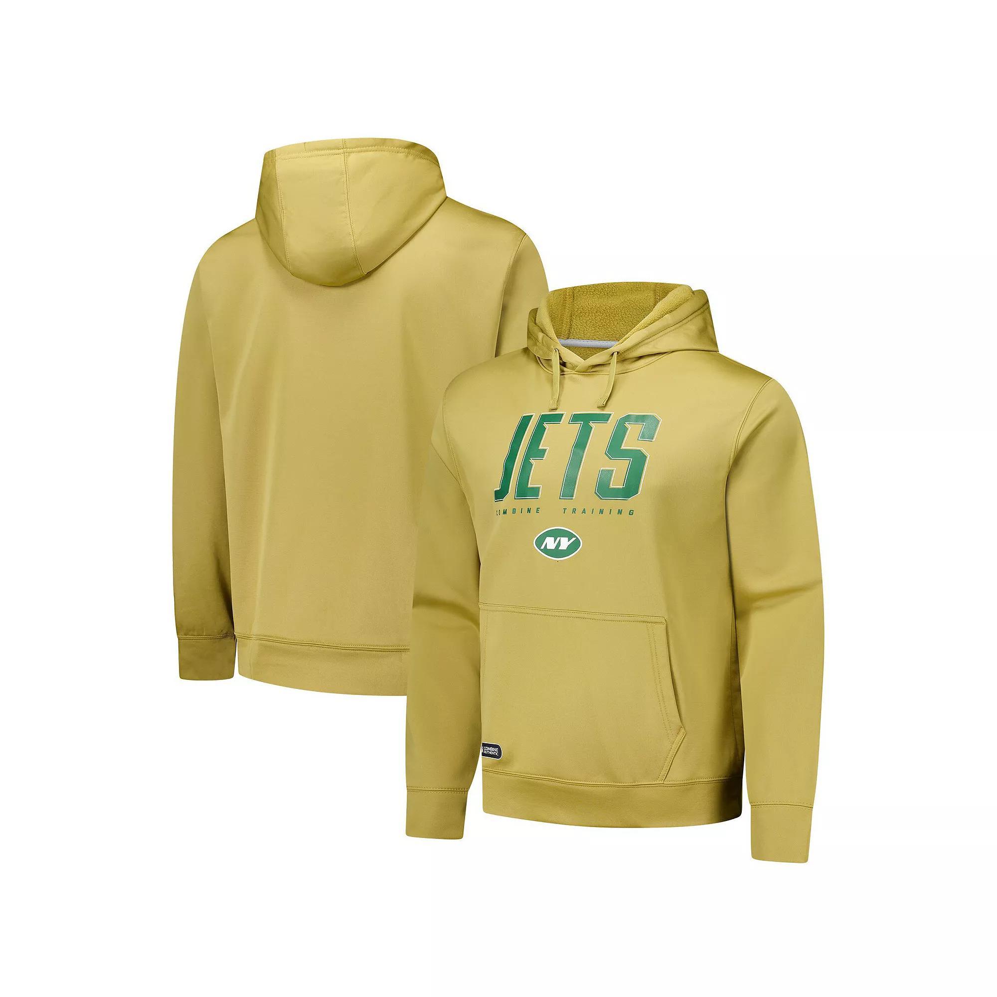 Men's Khaki New York Jets Top Ranked Pullover Hoodie, Size: XL, Beig K Product Image