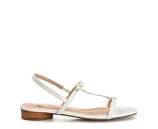 Journee Zaidda Women's T-Strap Sandals, Size: 12, White Product Image