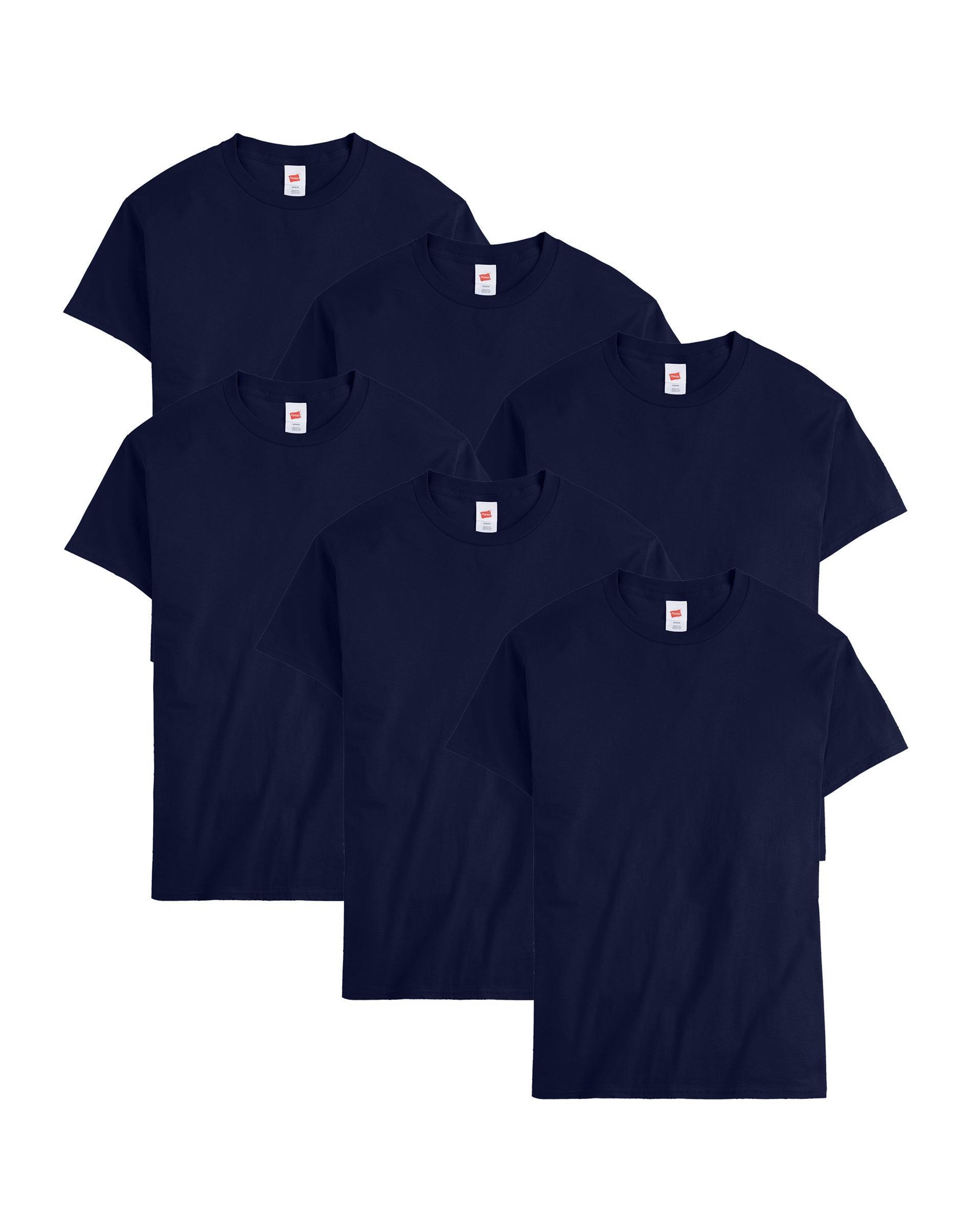 Men's Hanes® Essentials 4-Pack Cotton T-Shirt, Size: XL, Orange Product Image