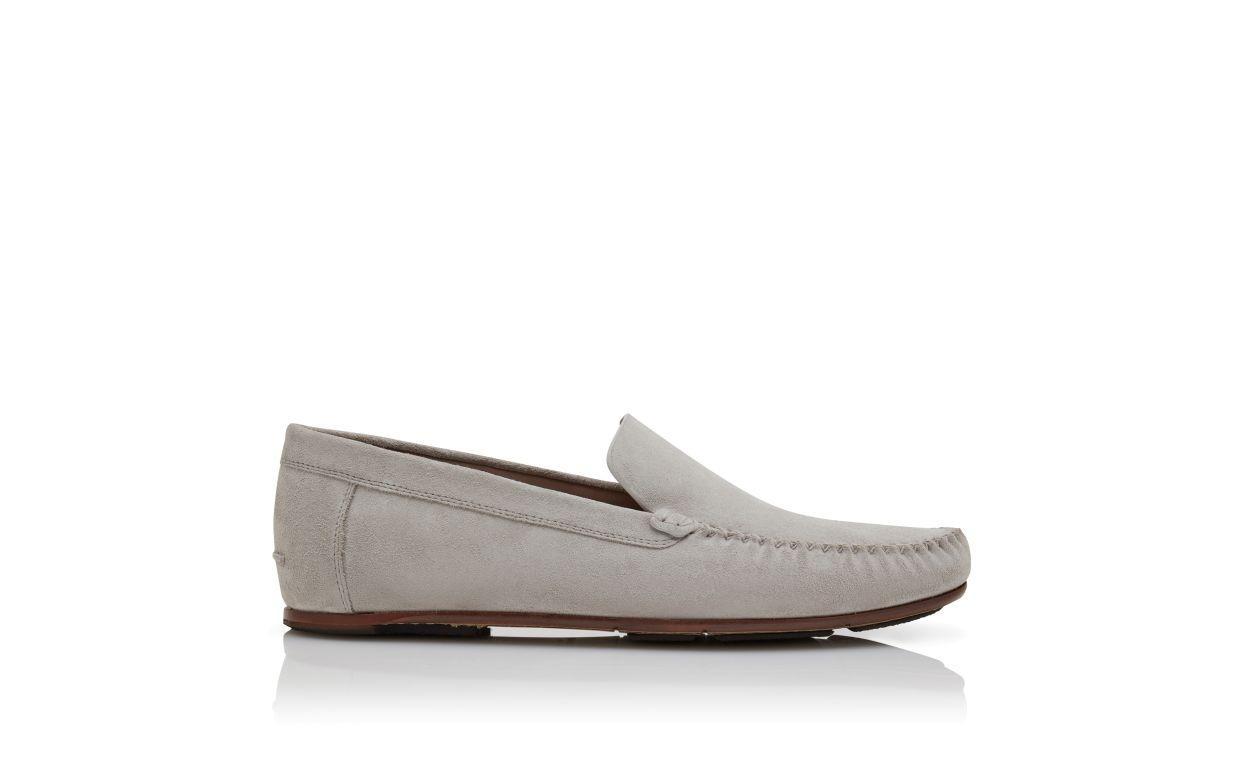 ALDER Light Grey Suede Slippers Product Image