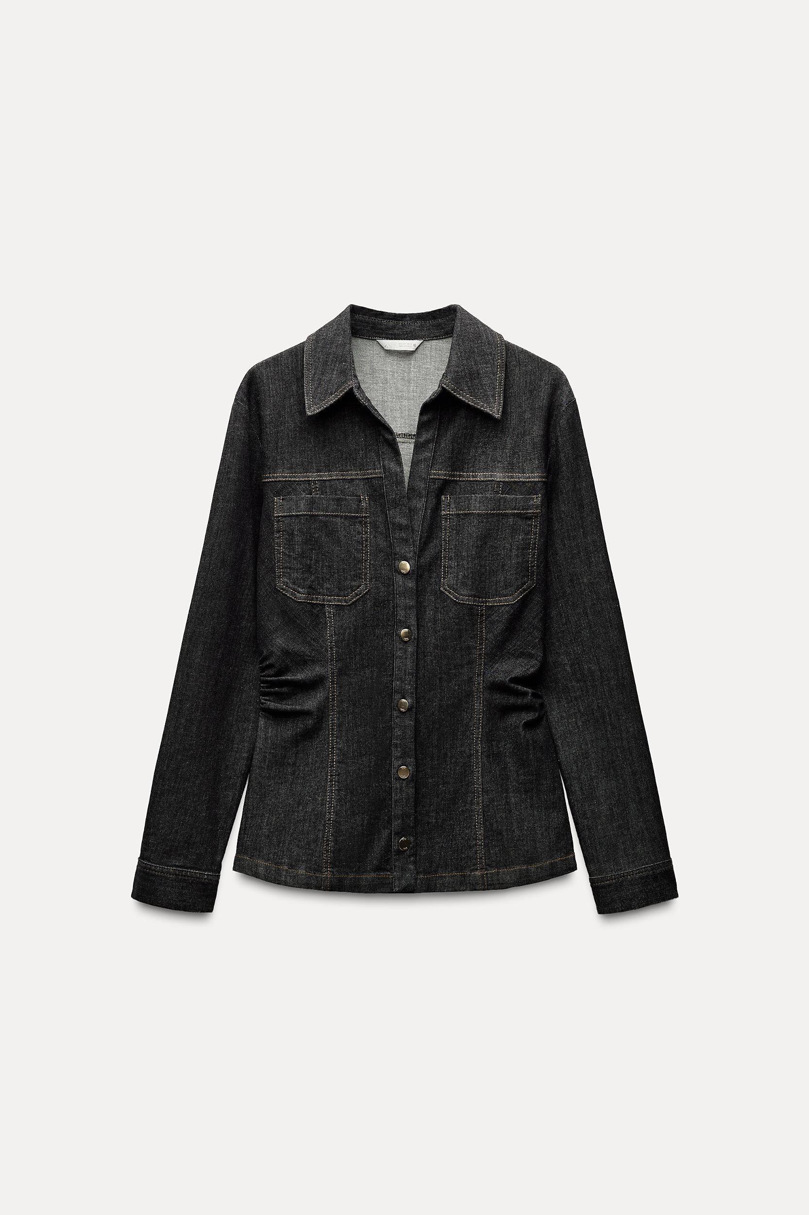 FITTED DENIM SHIRT Product Image